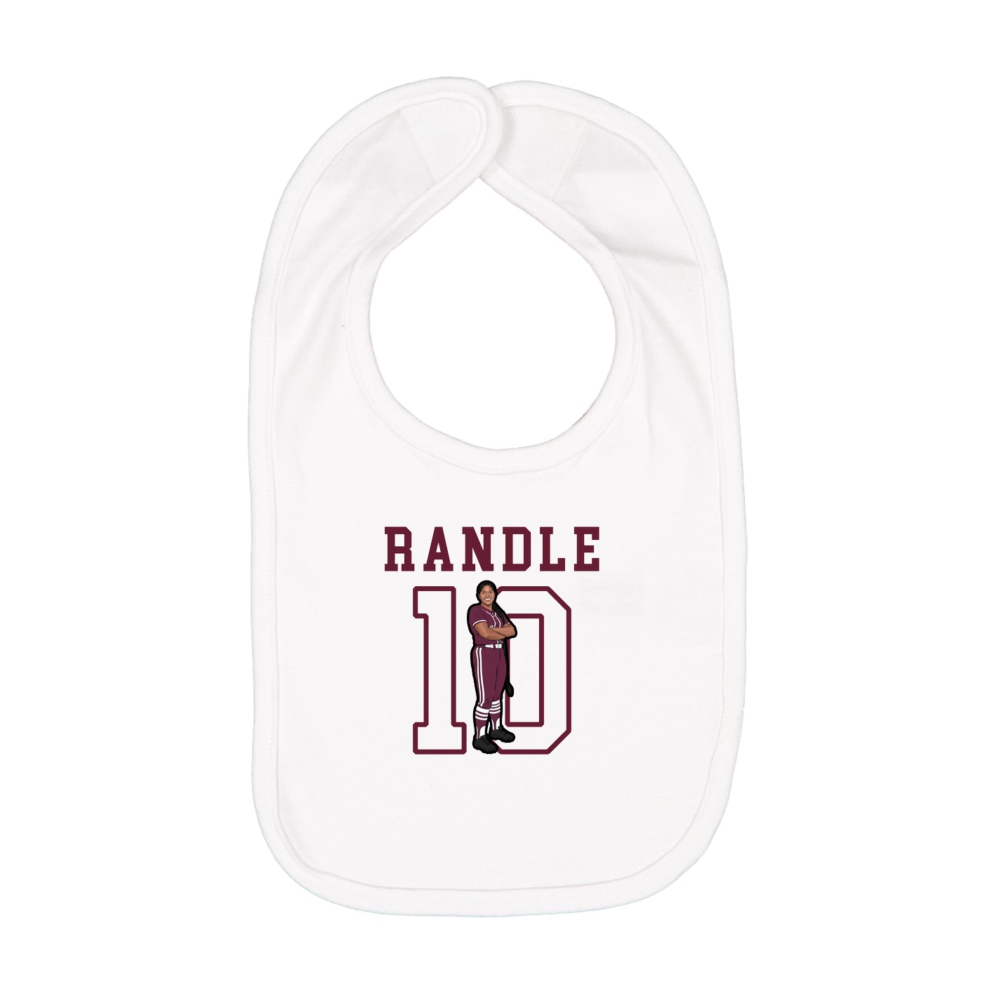 Infant Bib — Shirsey in White