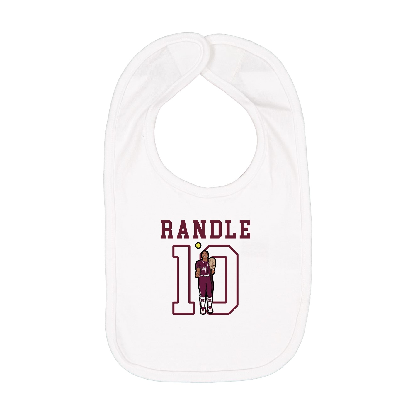 Infant Bib — Shirsey in White