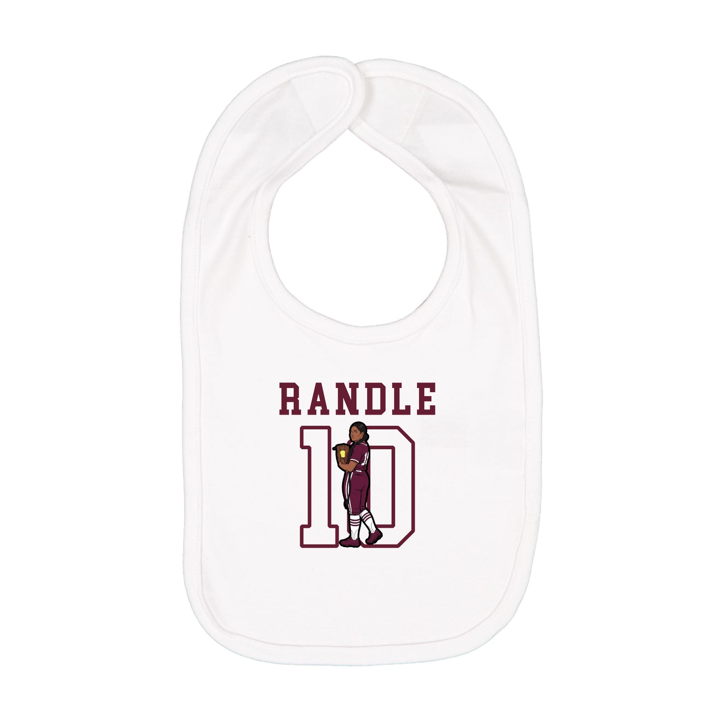 Infant Bib — Shirsey in White