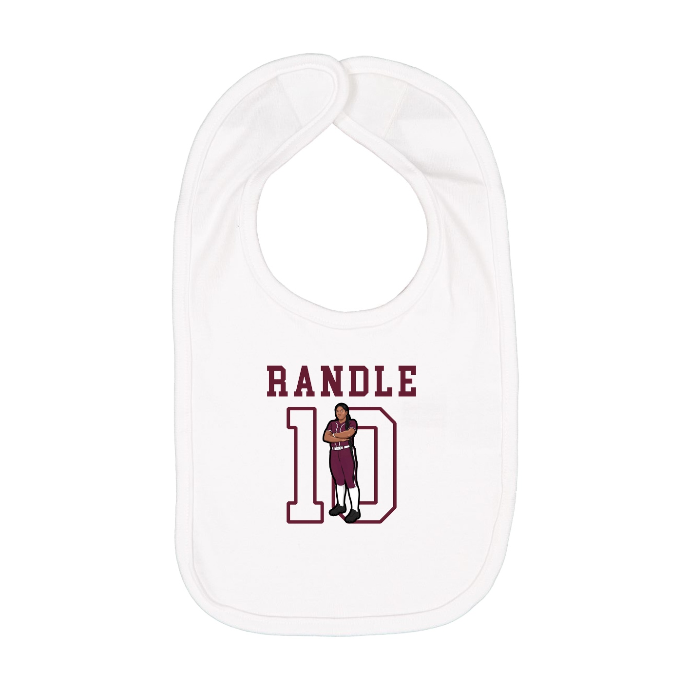 Infant Bib — Shirsey in White