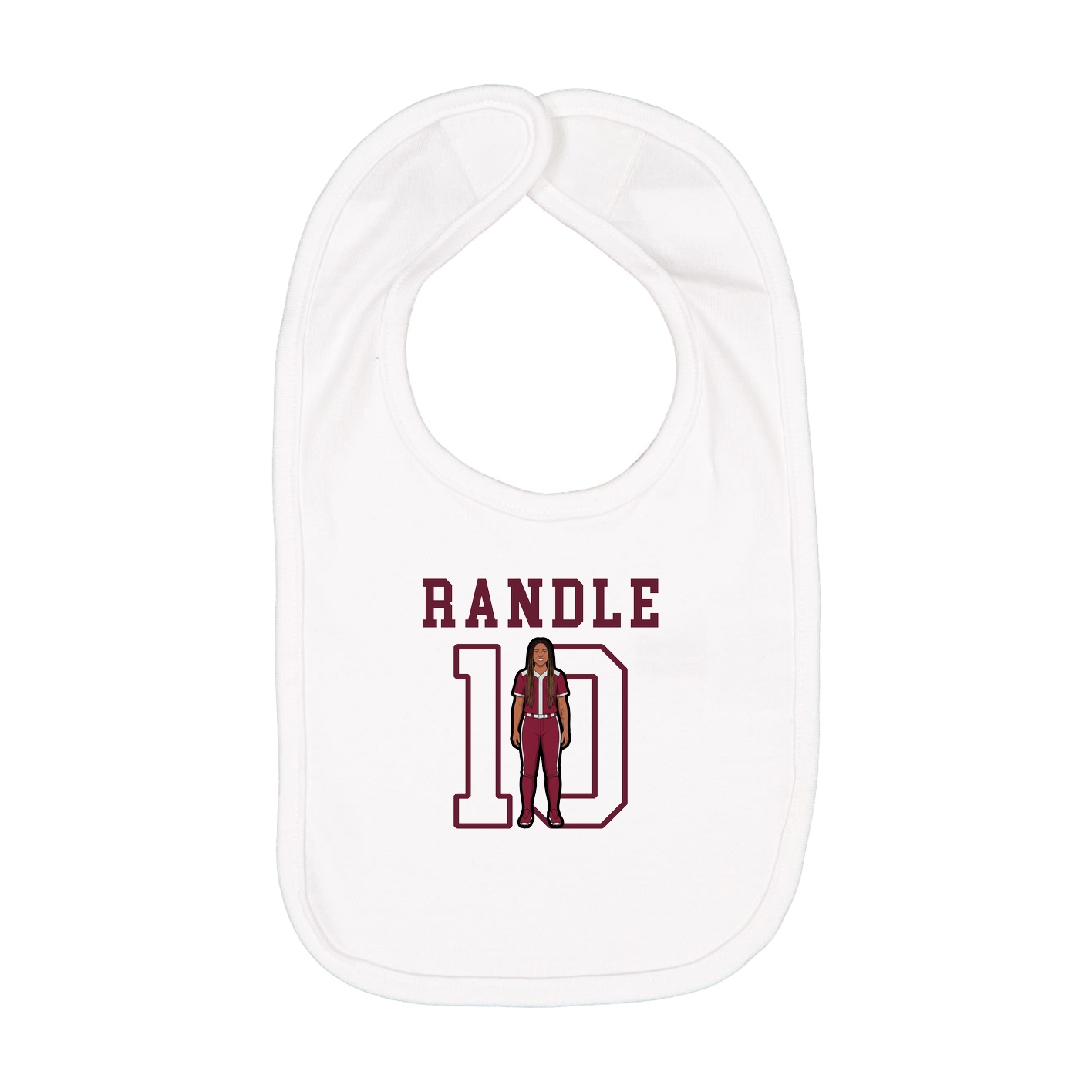 Infant Bib — Shirsey in White