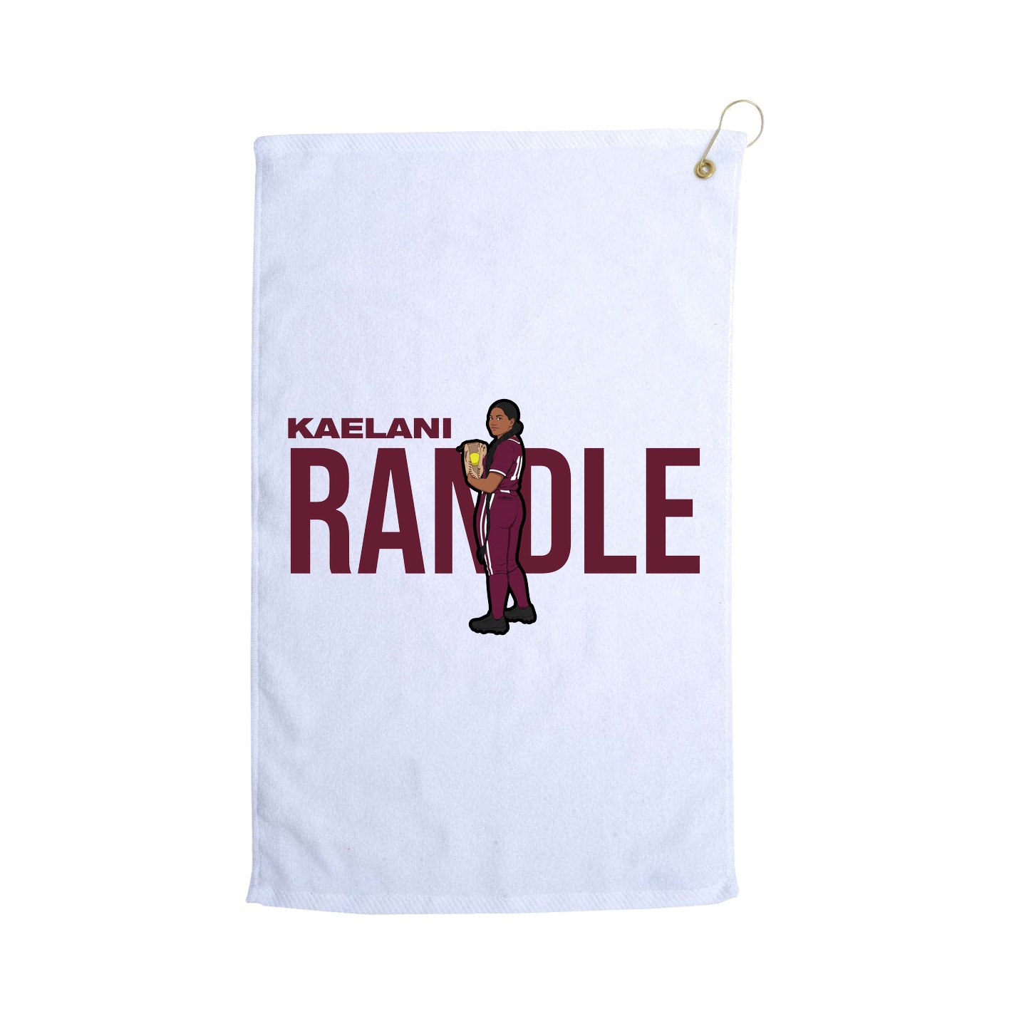 Golf Towel — Player Name in White