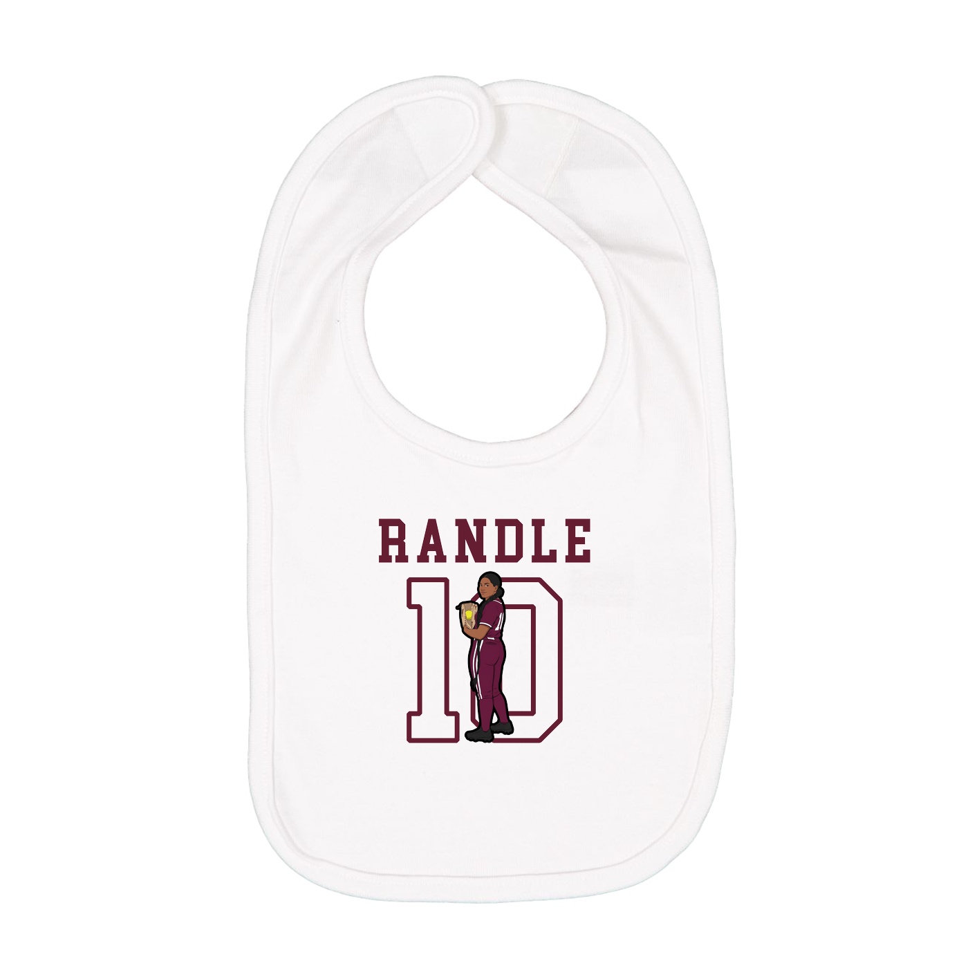 Infant Bib — Shirsey in White