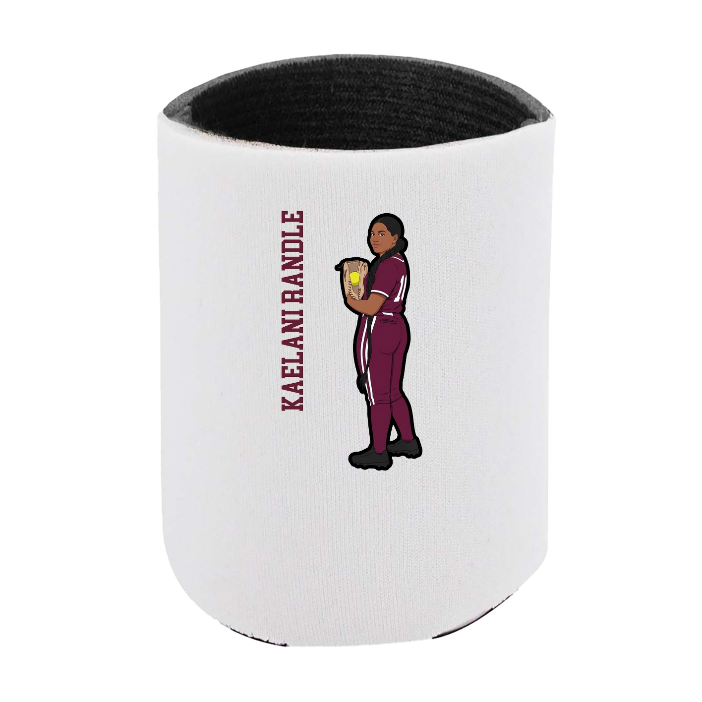 Can Holder — Name Vertical in White