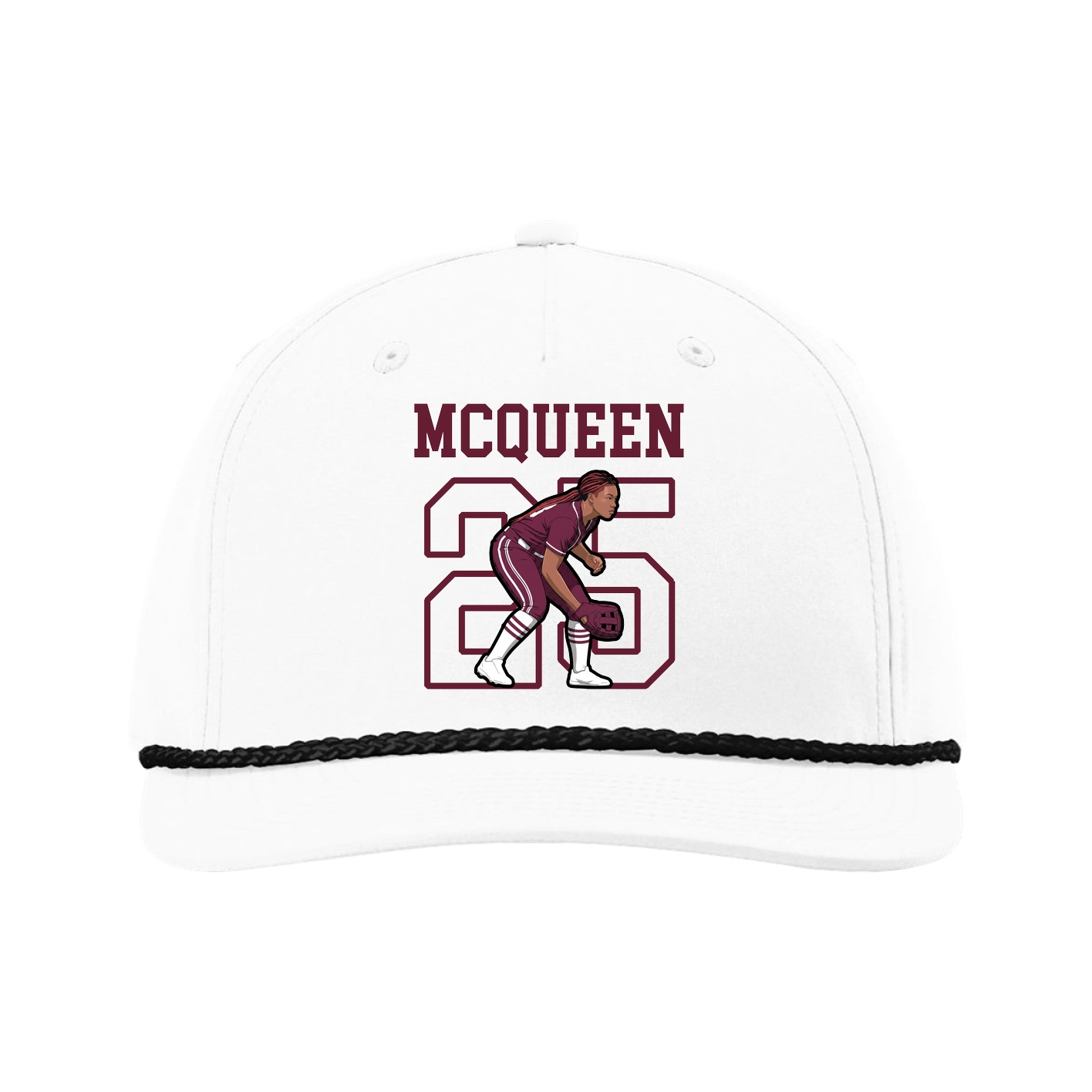 Five-Panel Classic Rope Cap — Shirsey in White