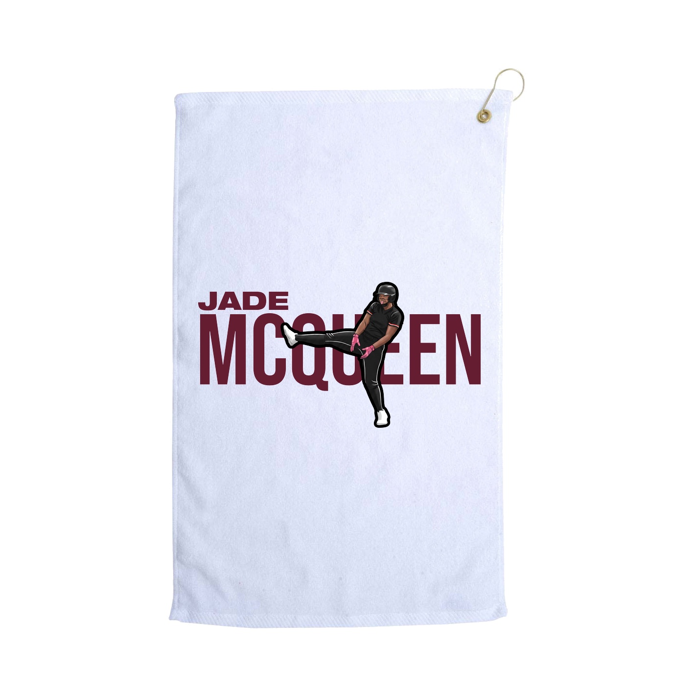 Golf Towel — Player Name in White