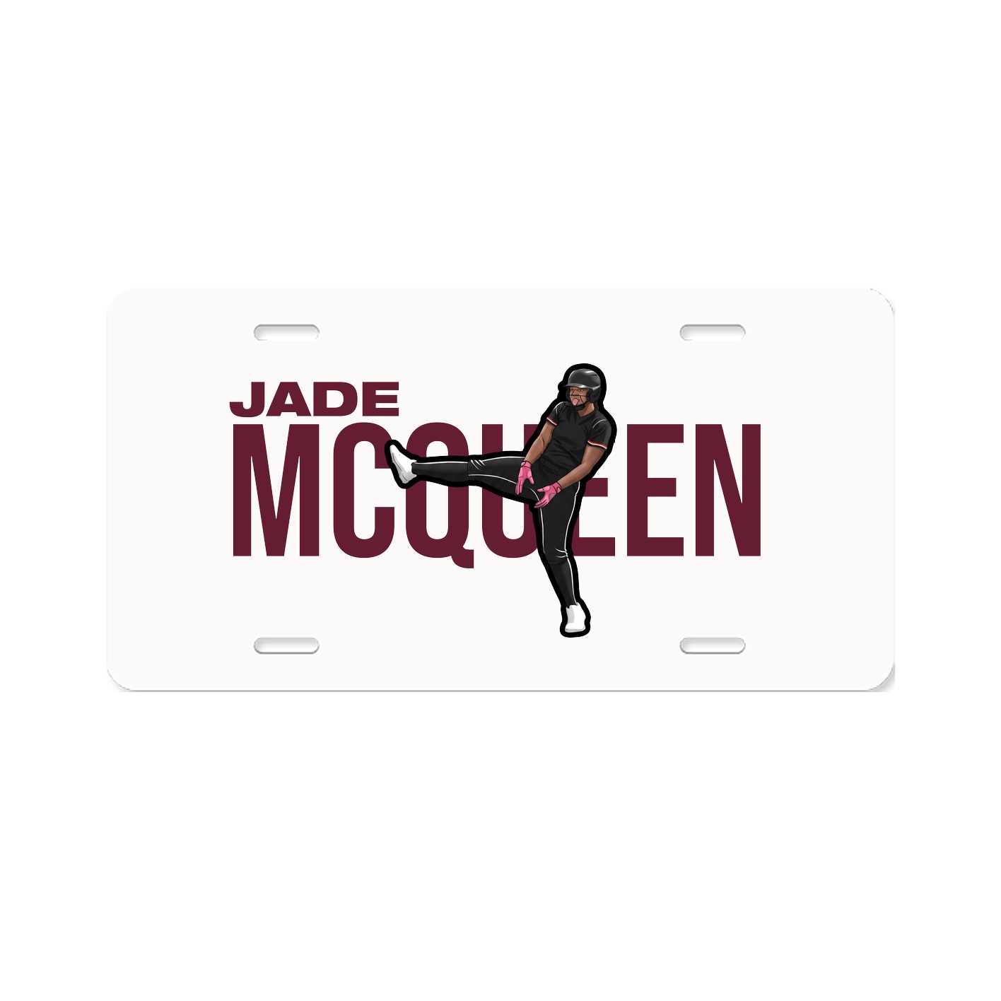 License Plate — Player Name in Classic
