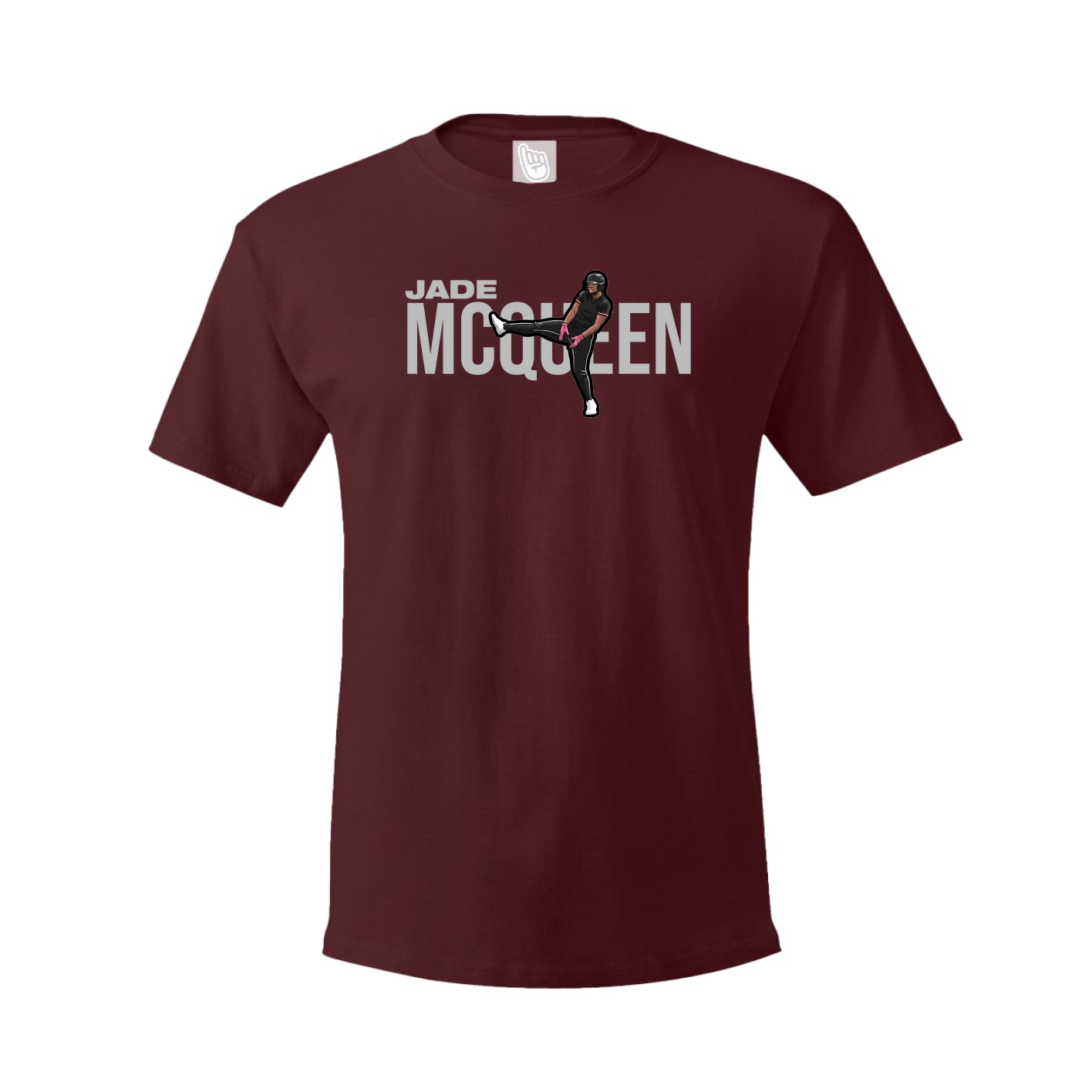 Youth Tee — Player Name in Maroon