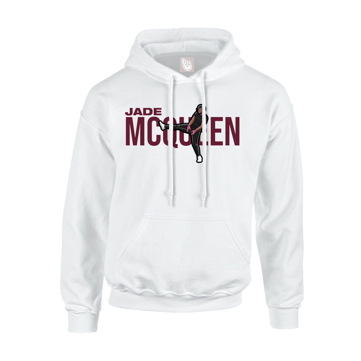 Hoodie — Player Name in White
