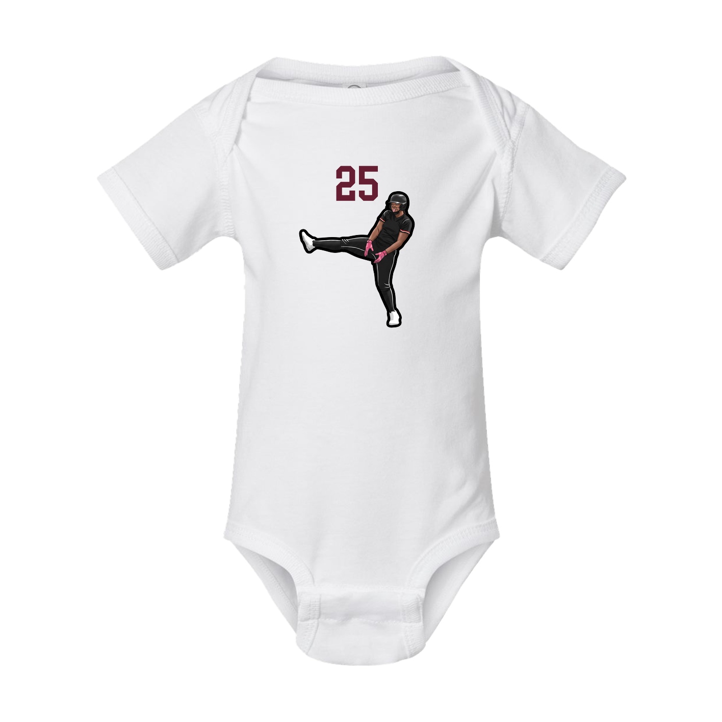 Baby Onesie — Number Top in White