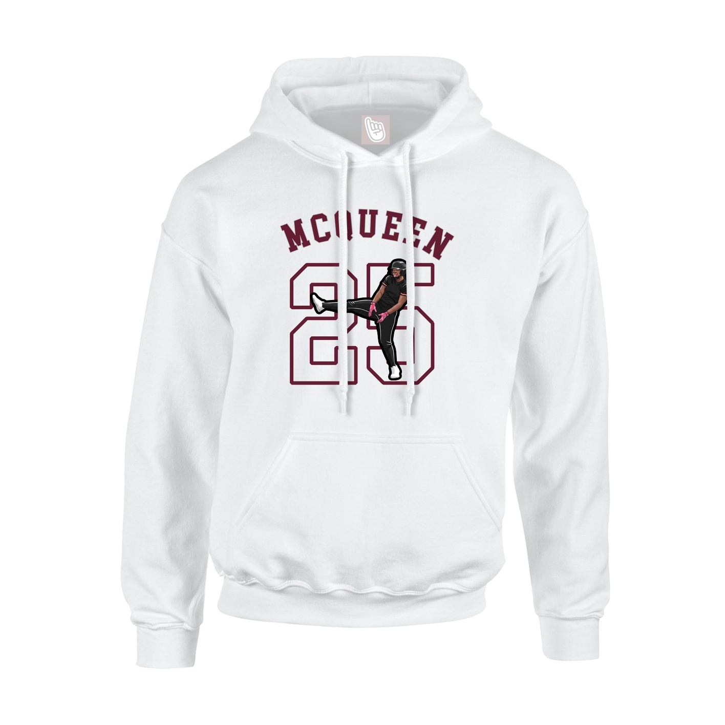Youth Hoodie — Shirsey Arch in White