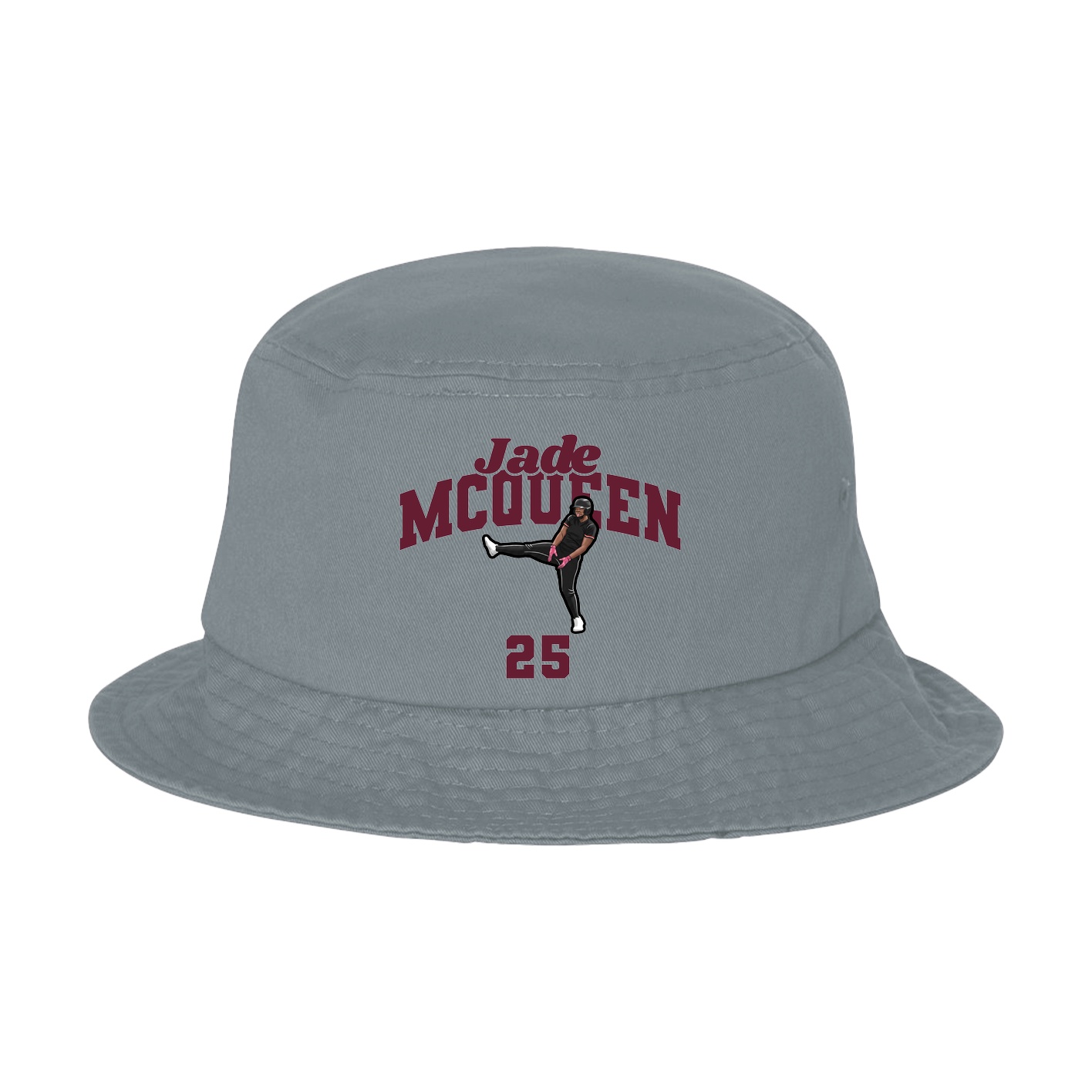 Bucket Cap — Signature Arch in Grey