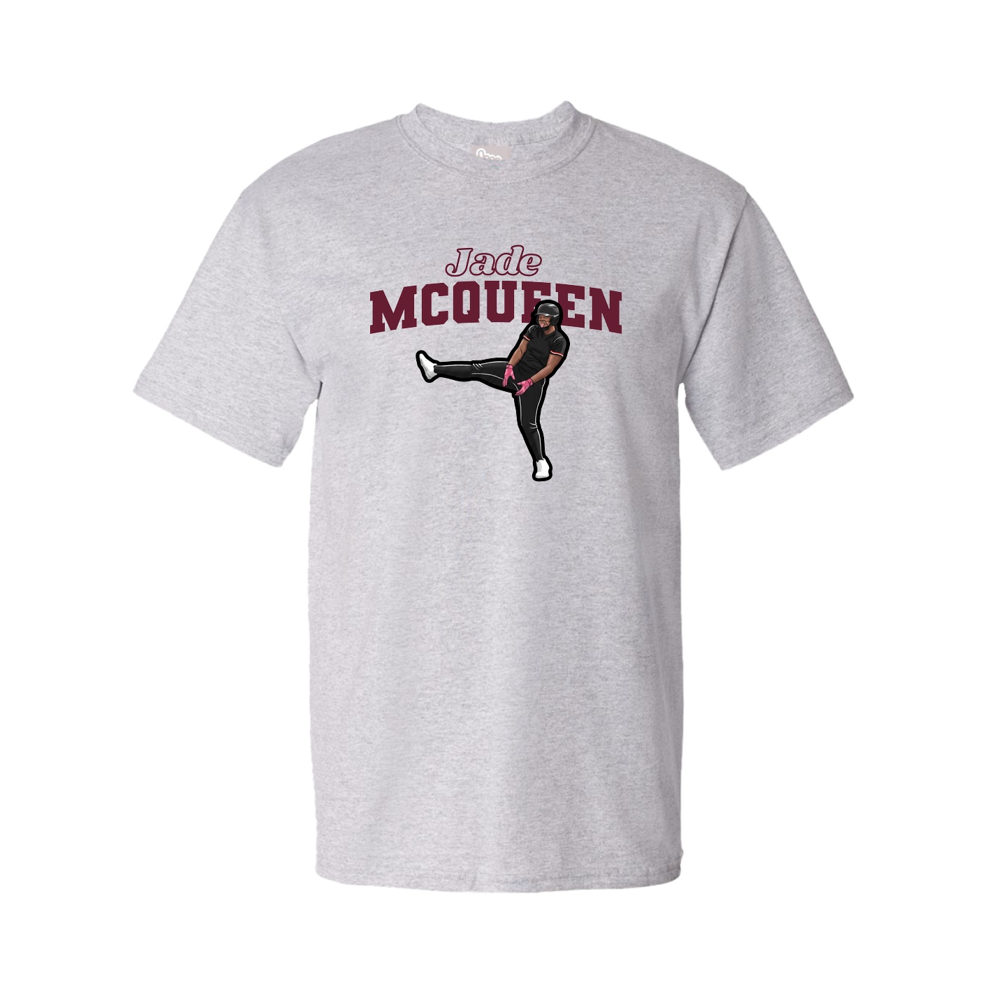 Tee — Name Arch in Grey