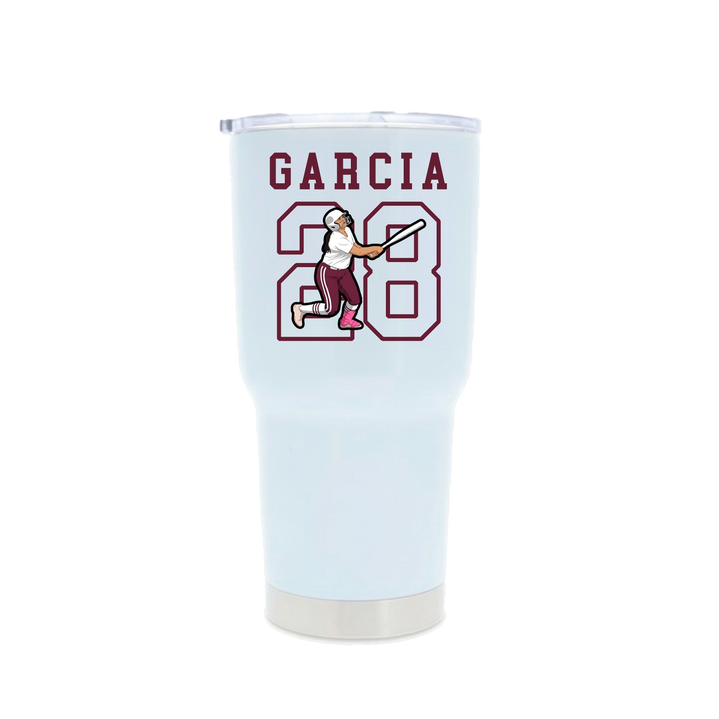 30oz Stainless Steel Tumbler — Shirsey in White