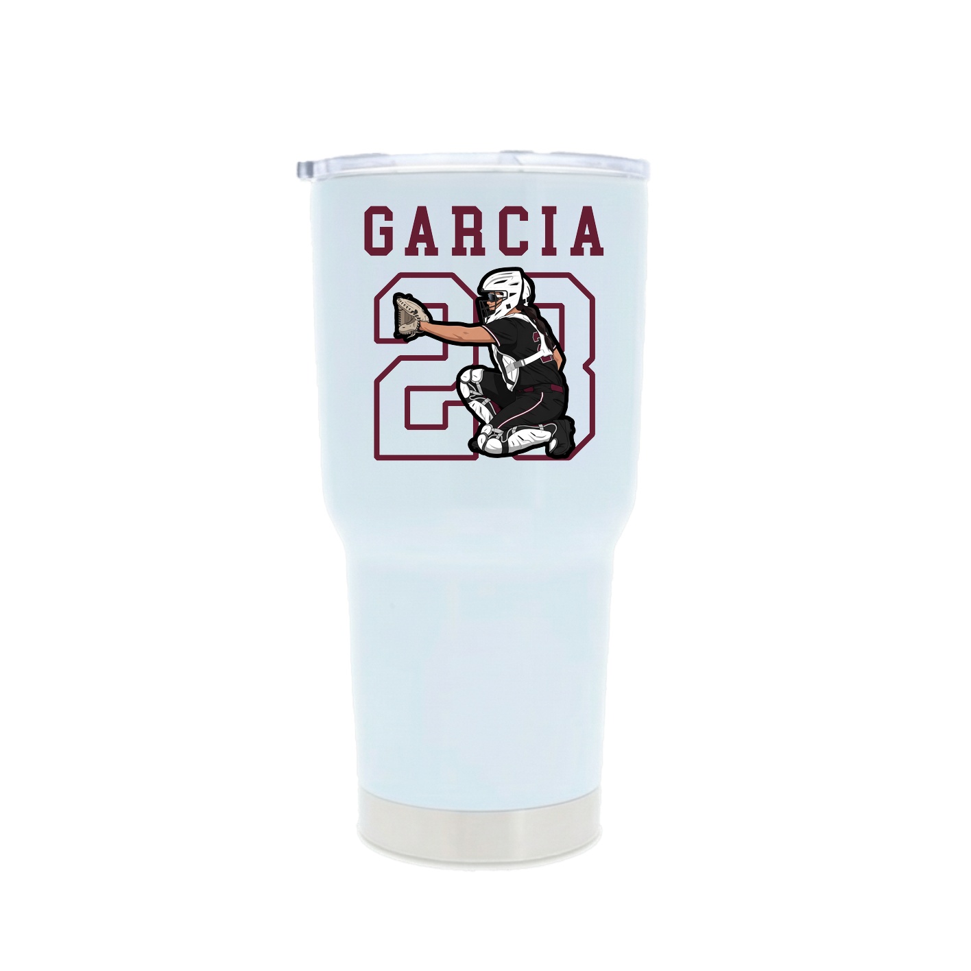 30oz Stainless Steel Tumbler — Shirsey in White