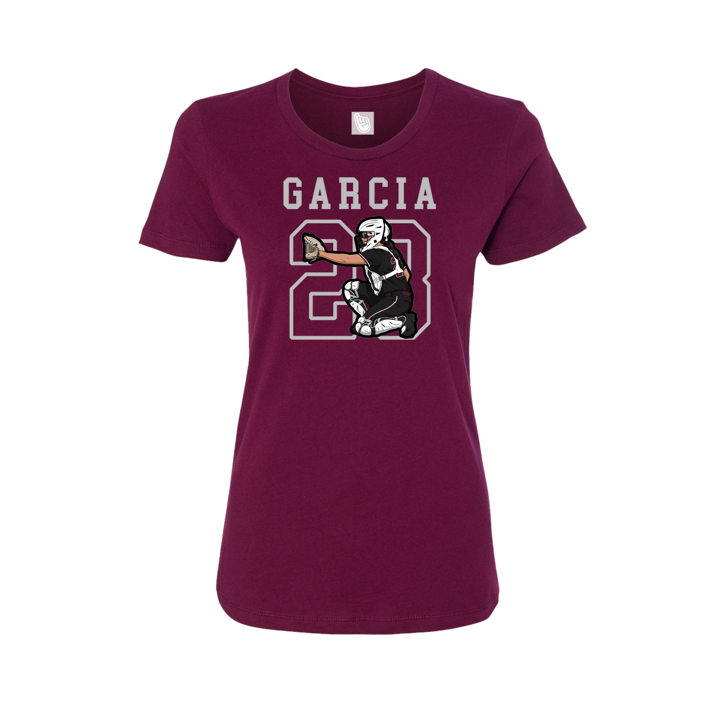 Fitted Women's Tee — Shirsey in Maroon