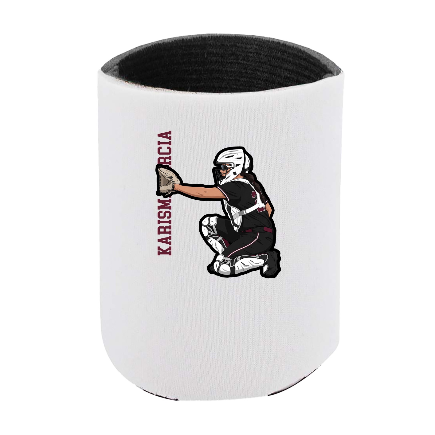Can Holder — Name Vertical in White