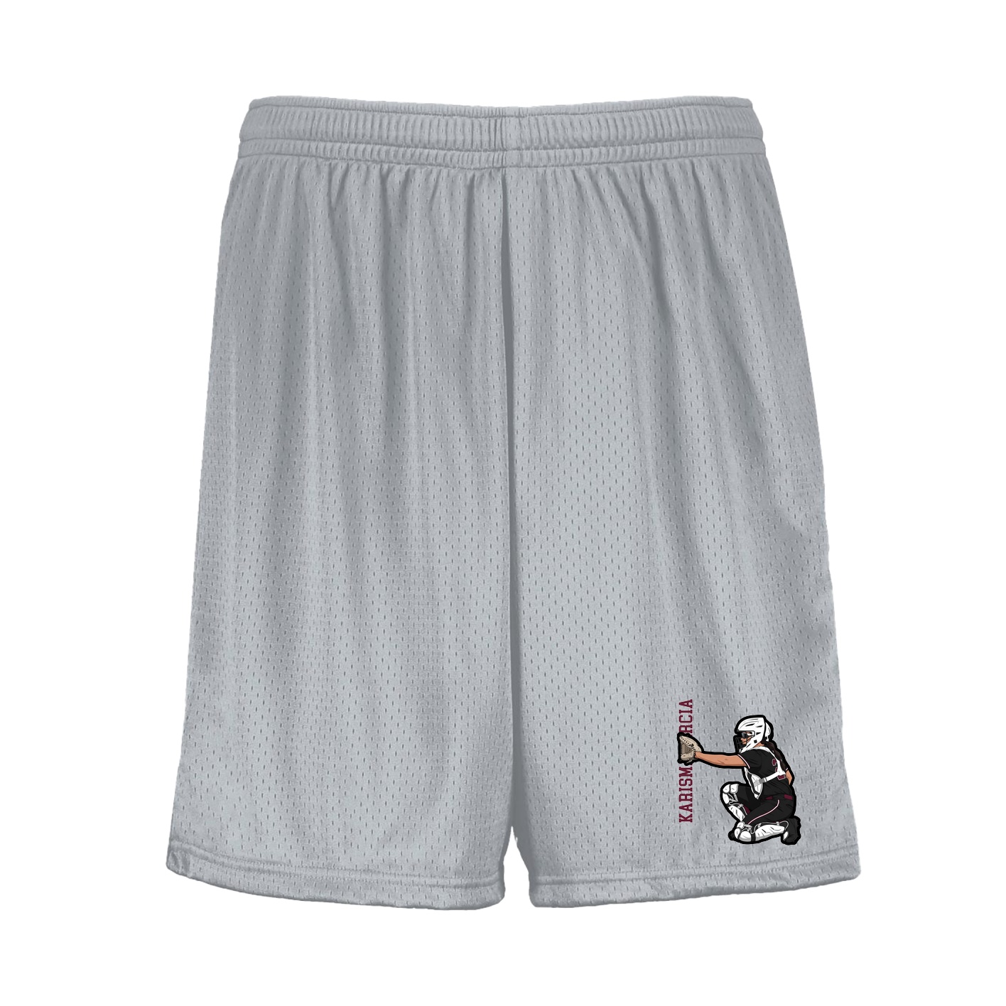 Shorts — Name Vertical in Silver