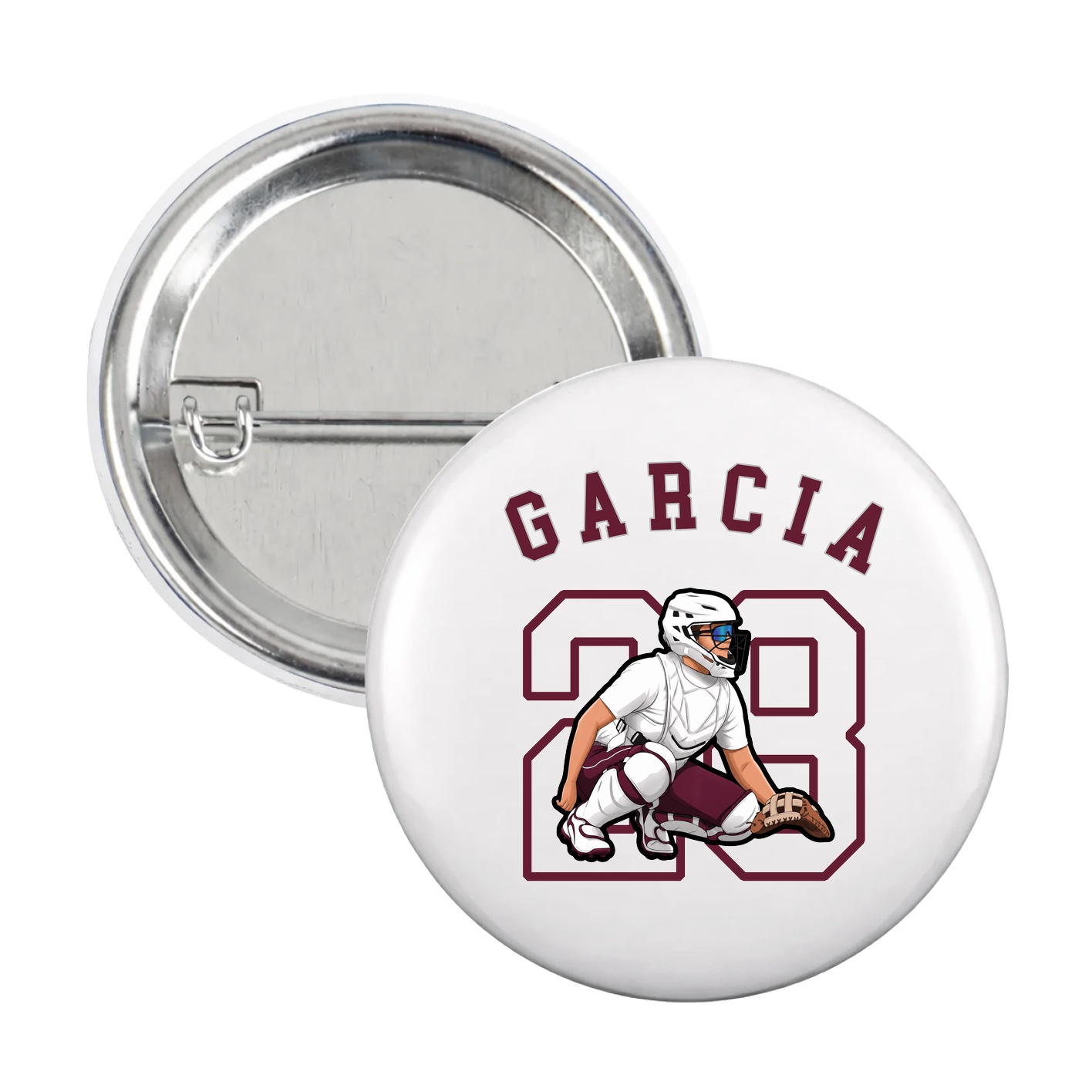 Game Day Button — Shirsey Arch in White