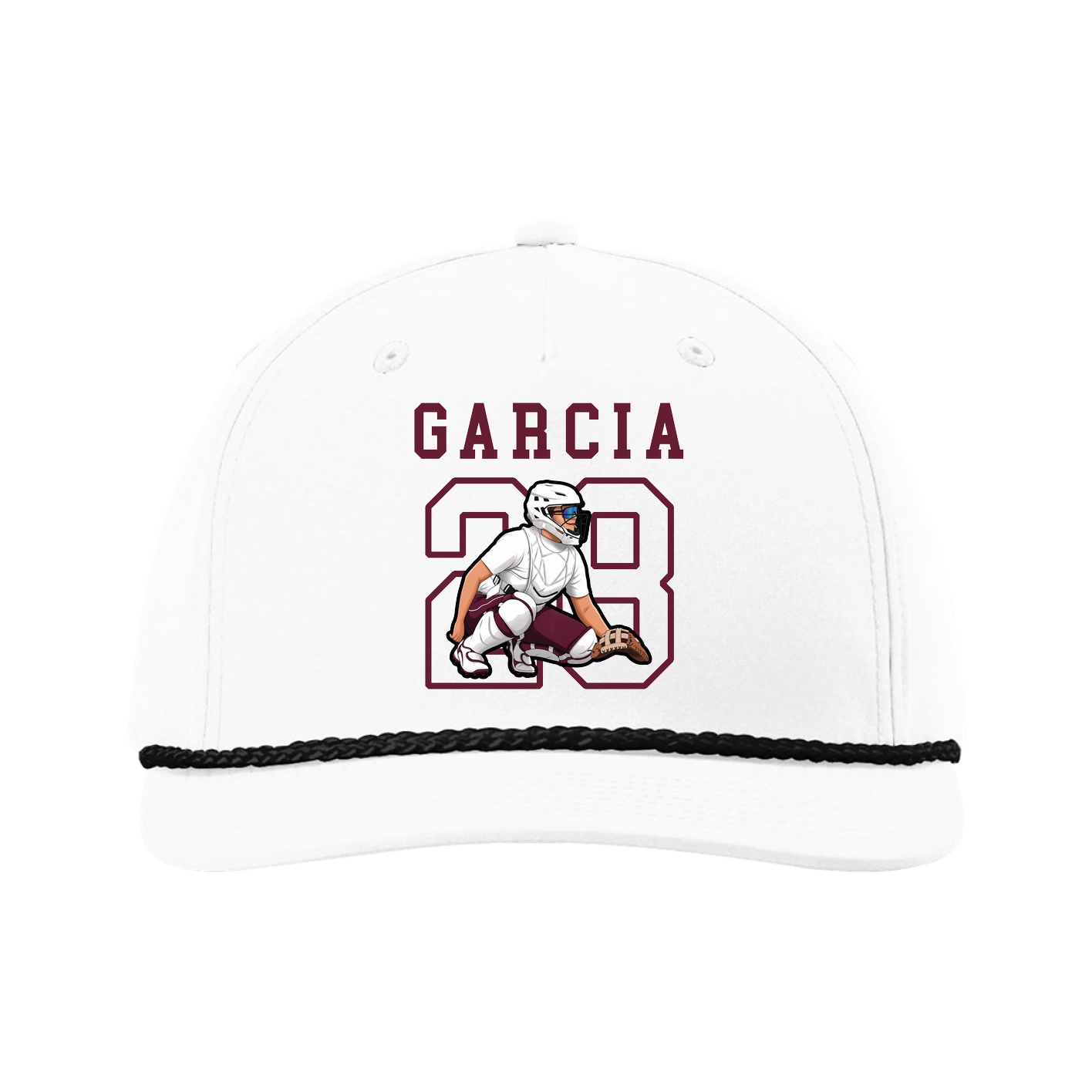 Five-Panel Classic Rope Cap — Shirsey in White