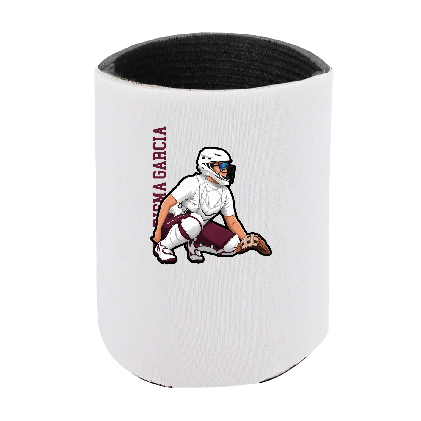 Can Holder — Name Vertical in White