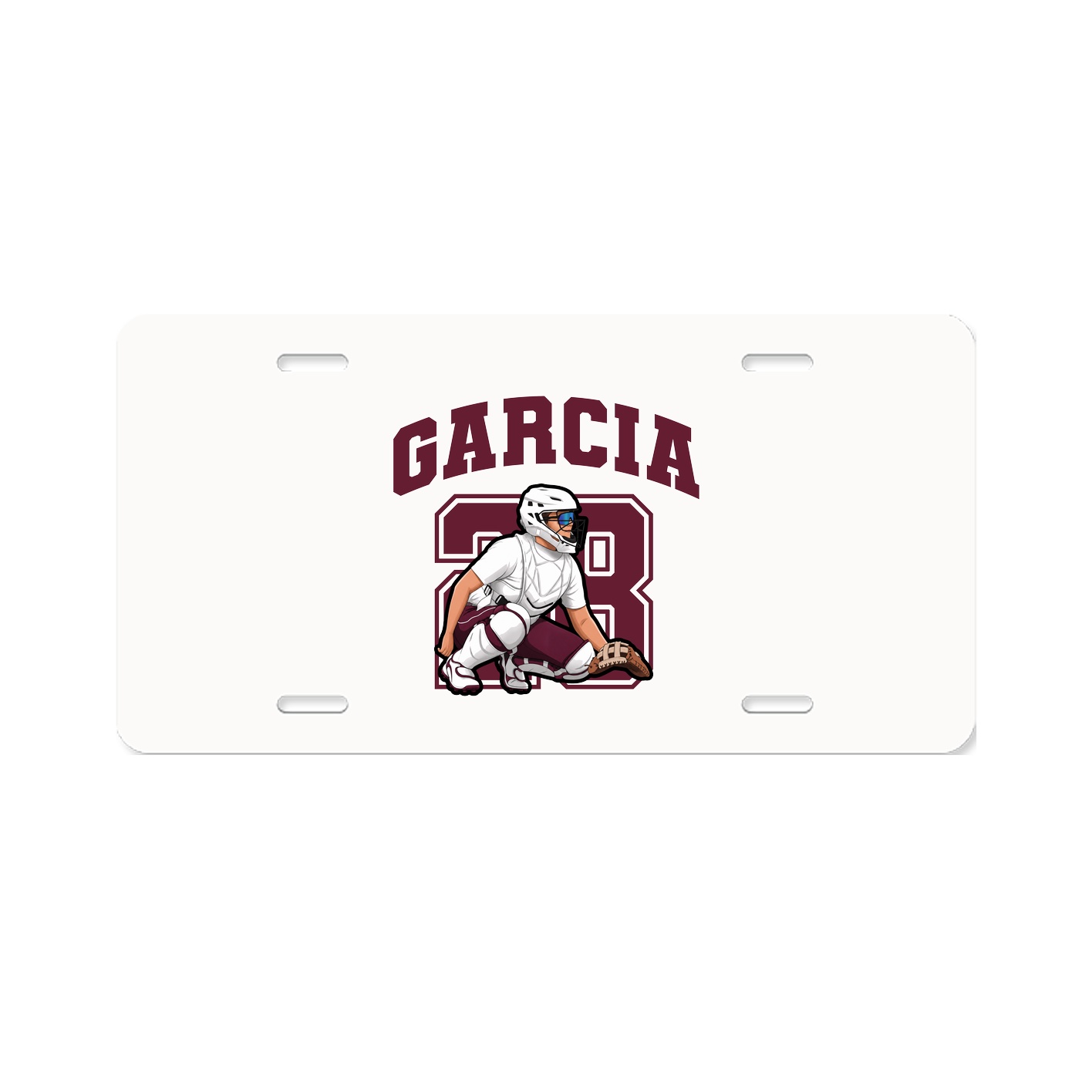 License Plate — Number in Classic