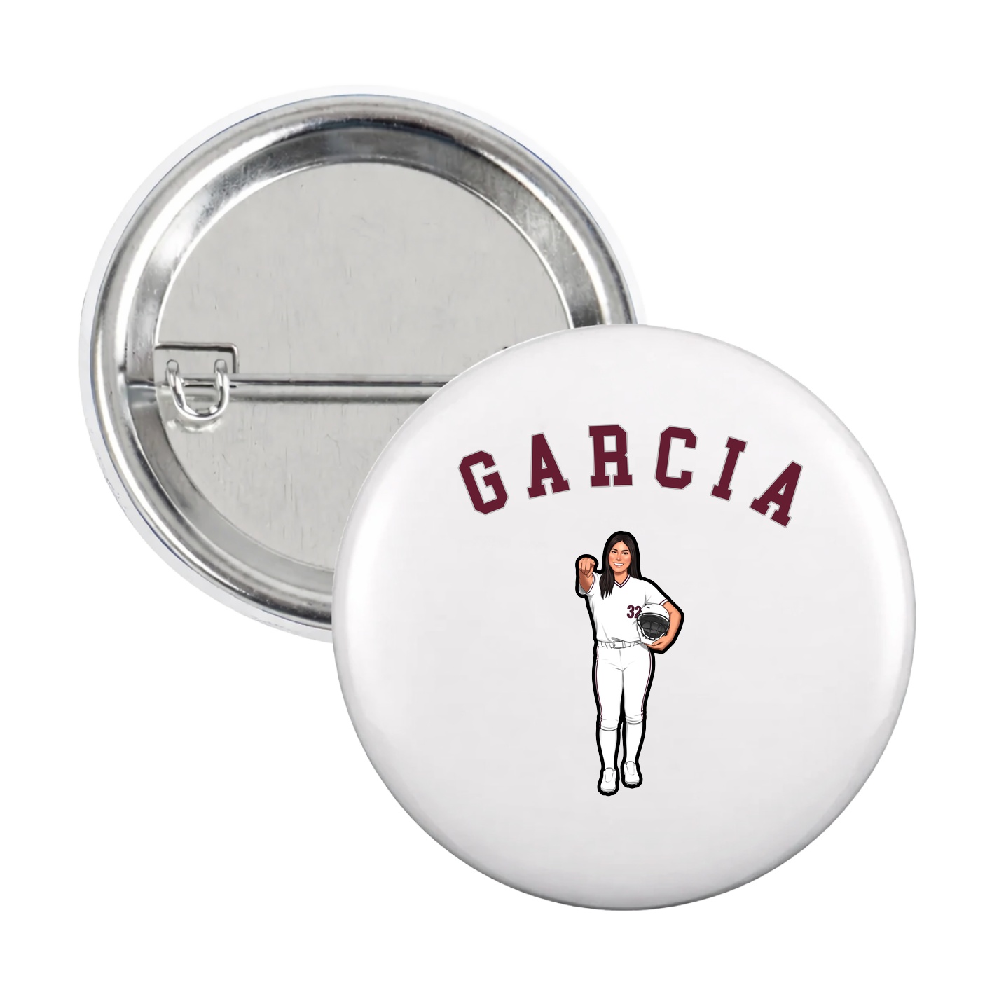 Game Day Button — Shirsey Arch in White