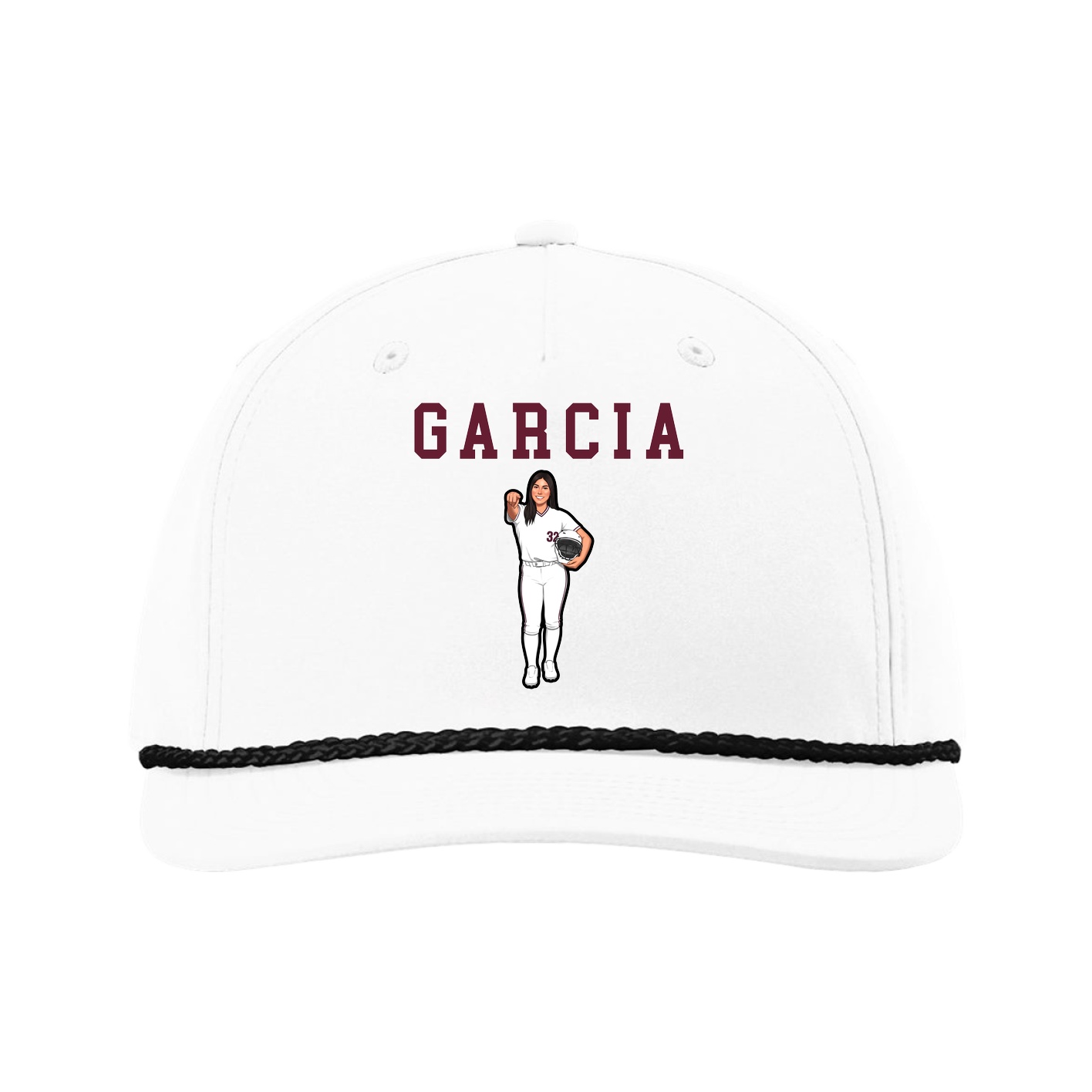 Five-Panel Classic Rope Cap — Shirsey in White