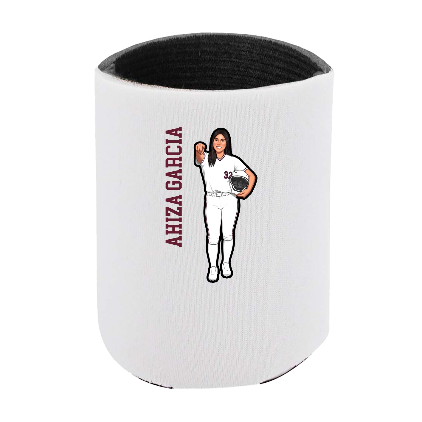 Can Holder — Name Vertical in White