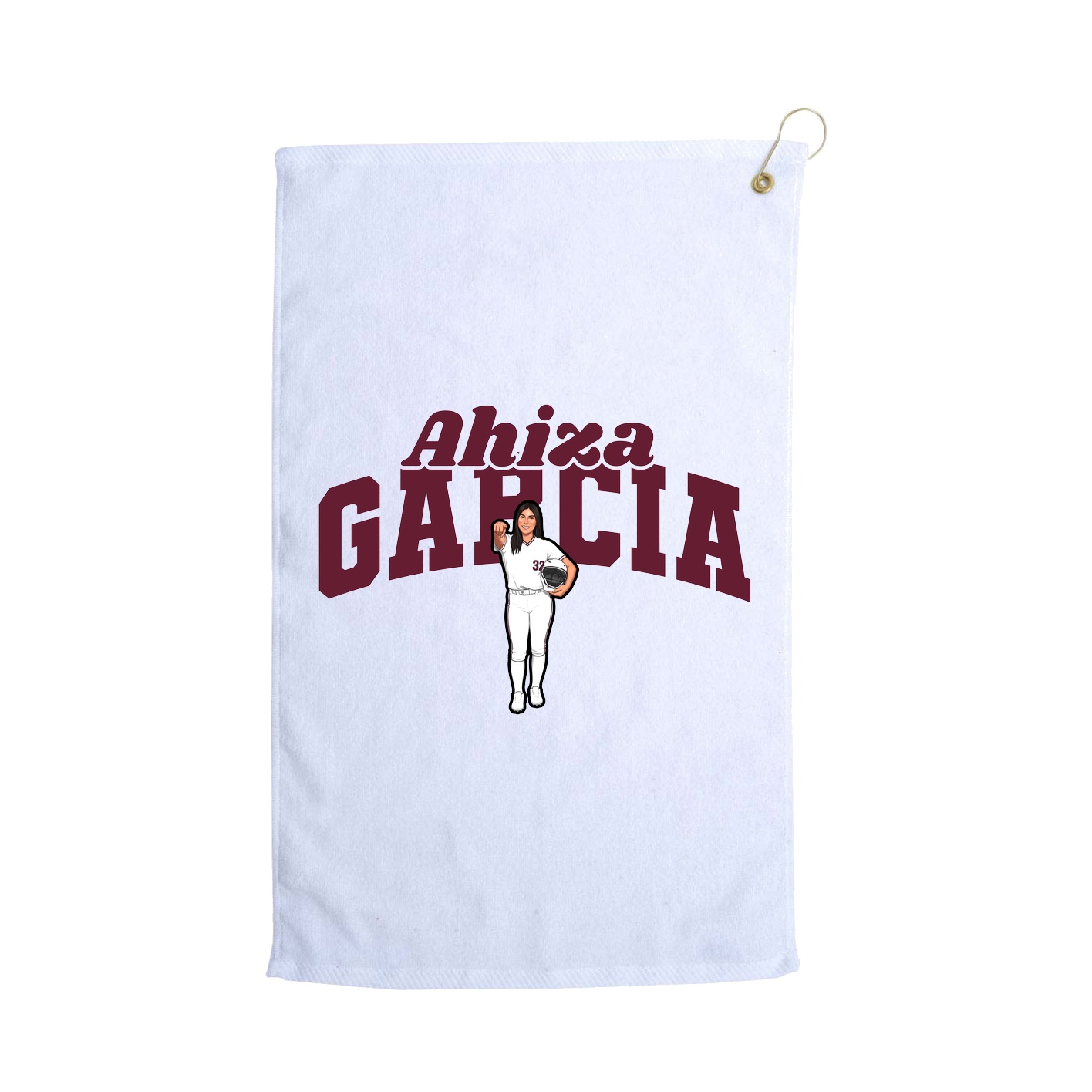 Golf Towel — Signature Arch in White