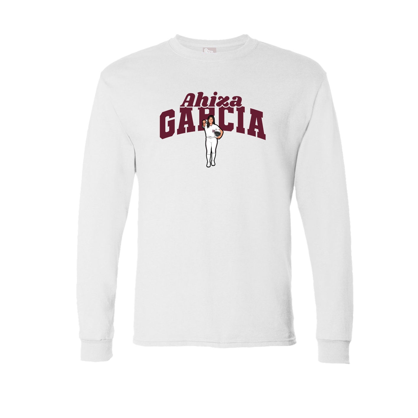 Long Sleeve Tee — Signature Arch in White
