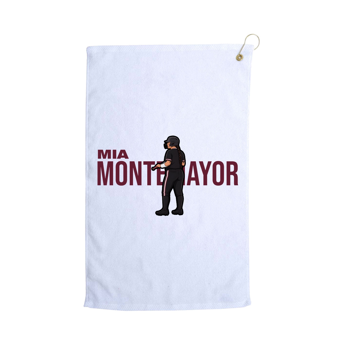 Golf Towel — Player Name in White