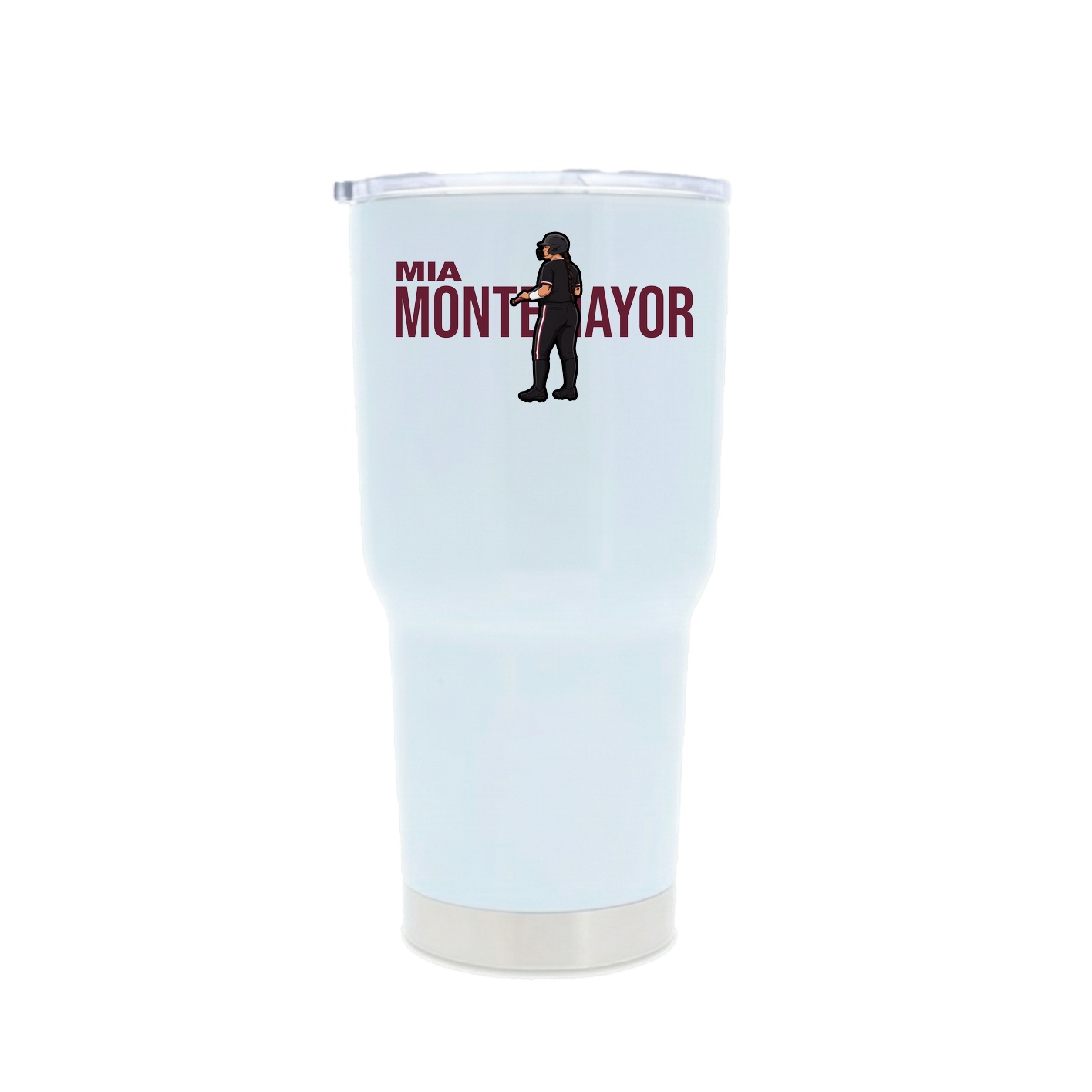 30oz Stainless Steel Tumbler — Player Name in White