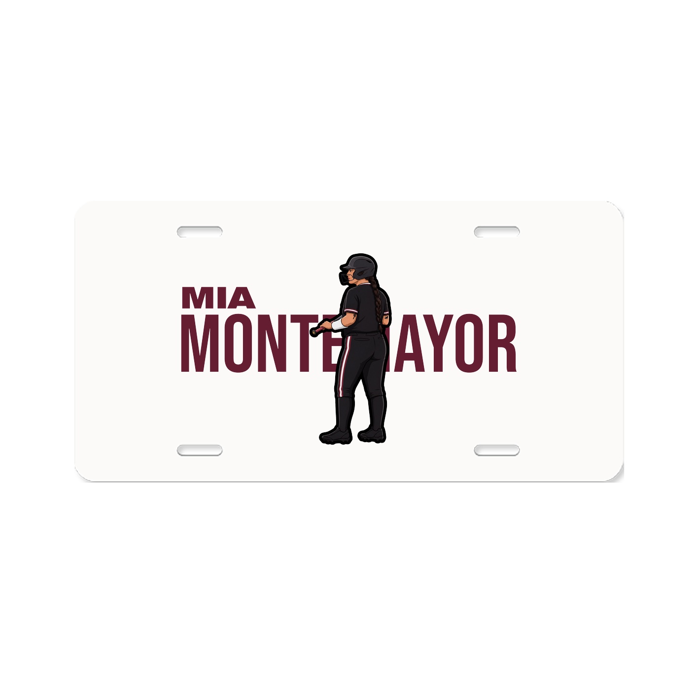 License Plate — Player Name in Classic