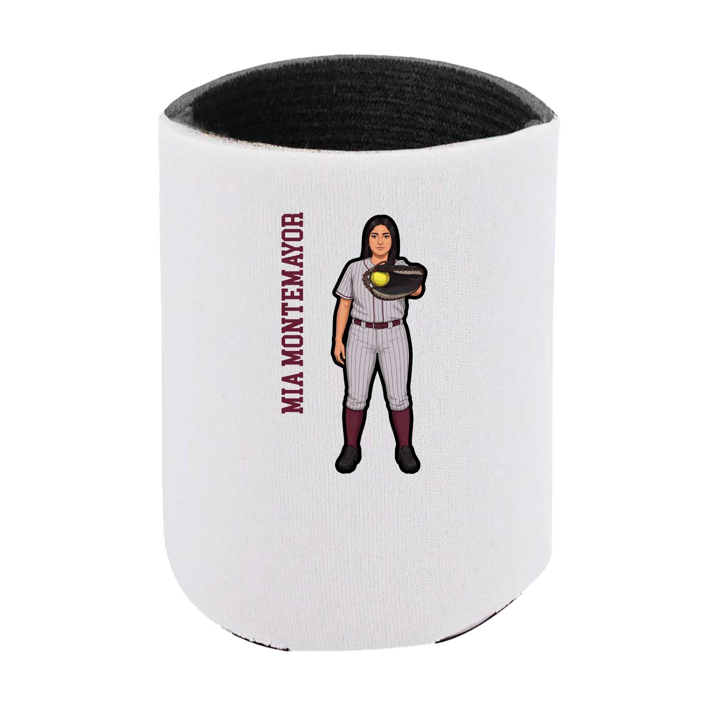 Can Holder — Name Vertical in White