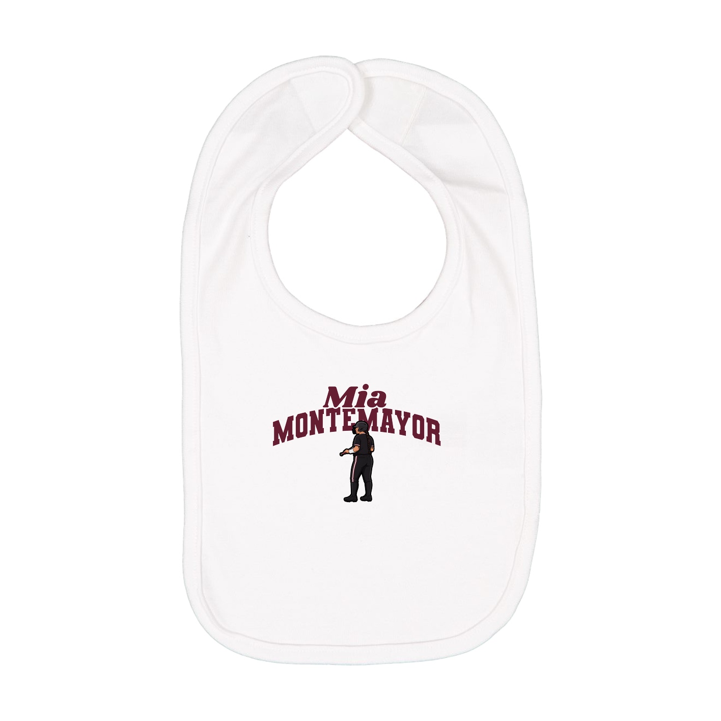 Infant Bib — Signature Arch in White
