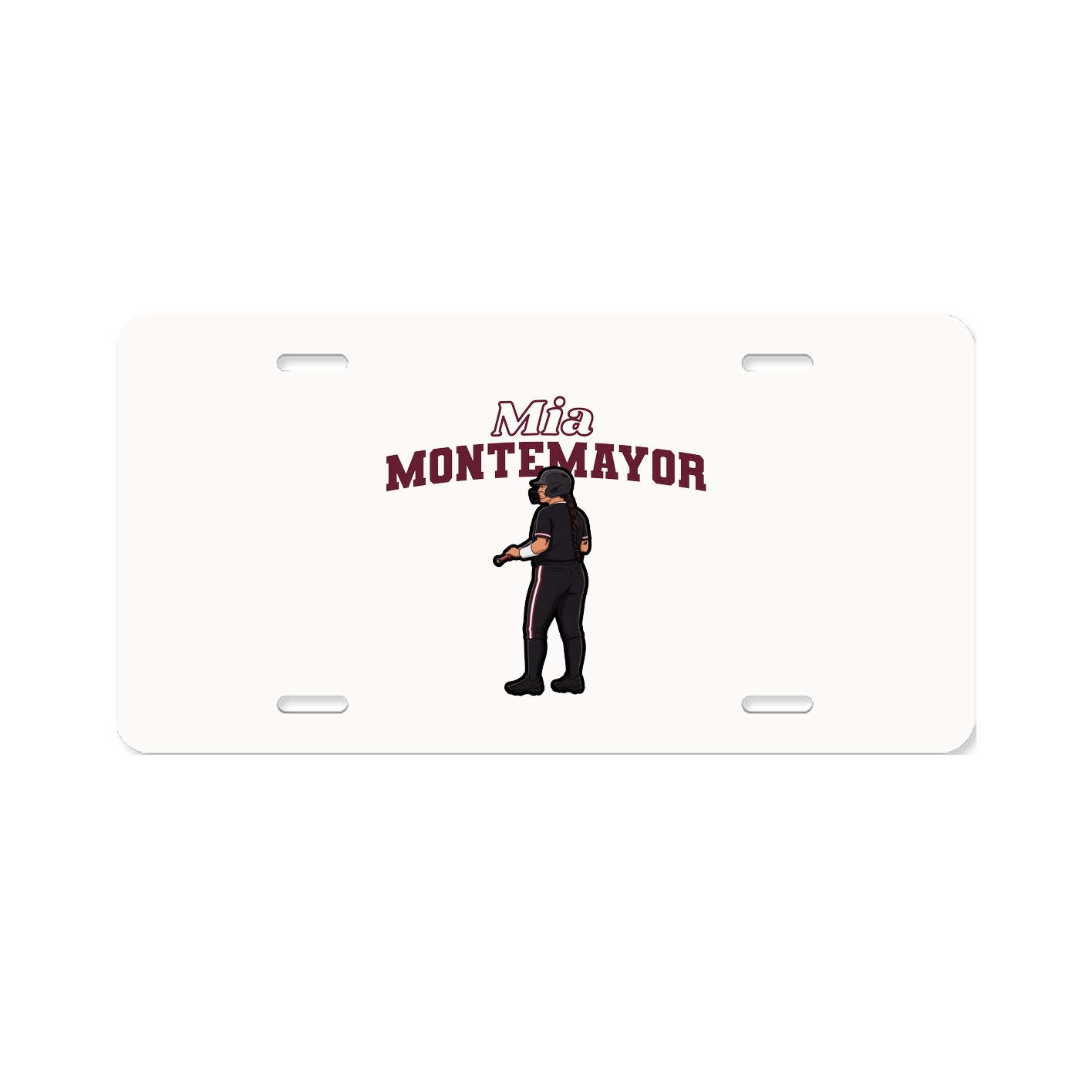 License Plate — Name Arch in Classic