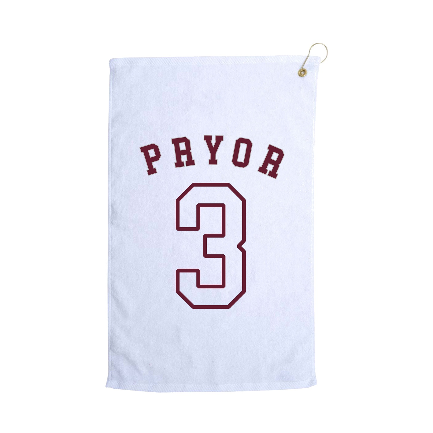 Golf Towel — Shirsey Arch in White