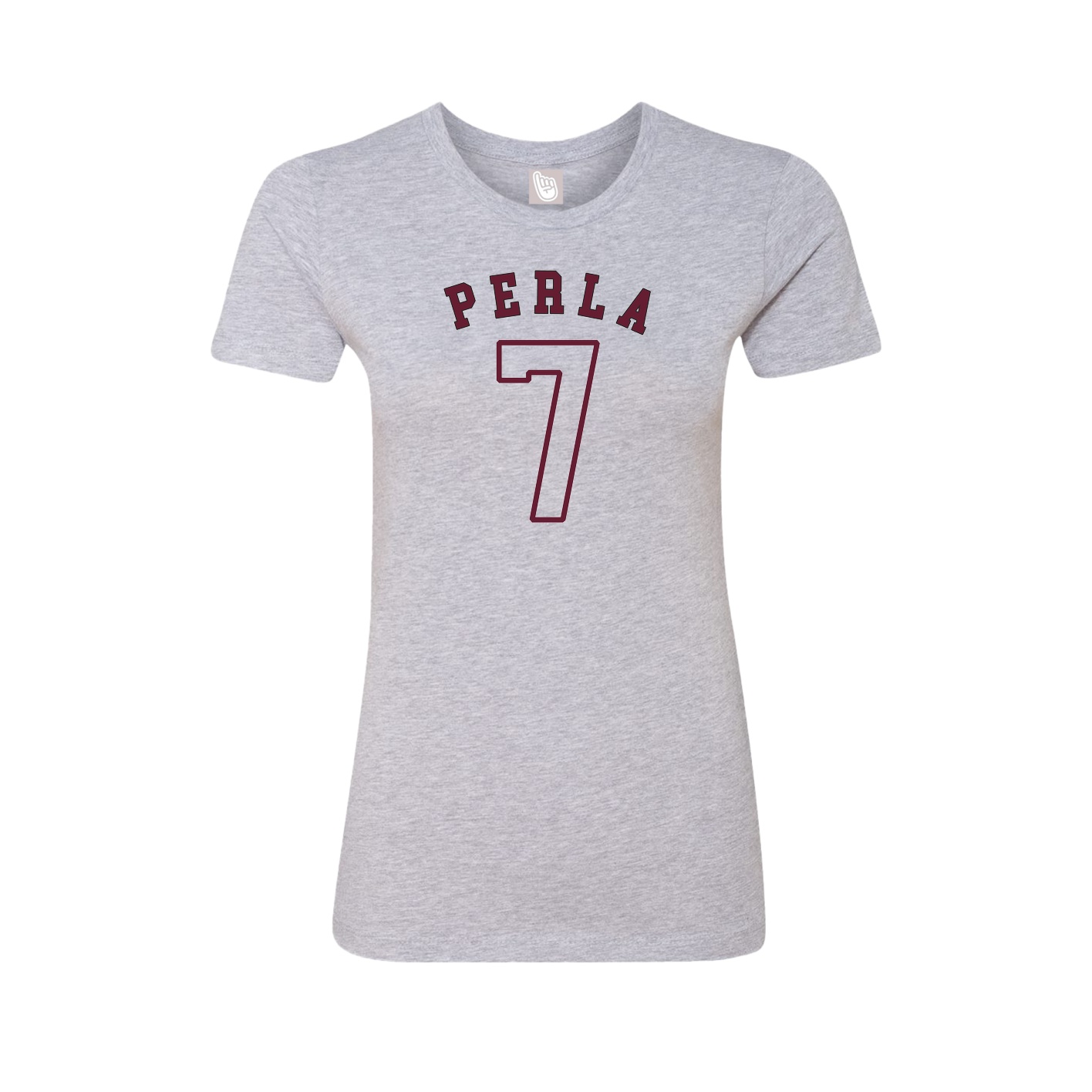Fitted Women's Tee — Shirsey Arch in Grey