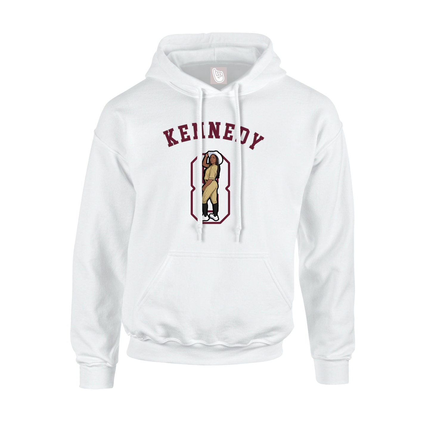 Hoodie — Shirsey Arch in White