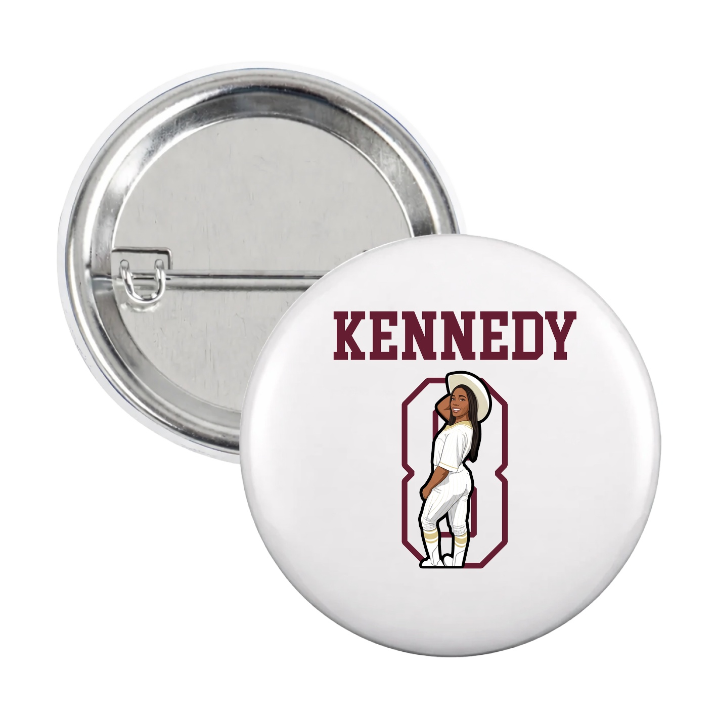 Game Day Button — Shirsey in White