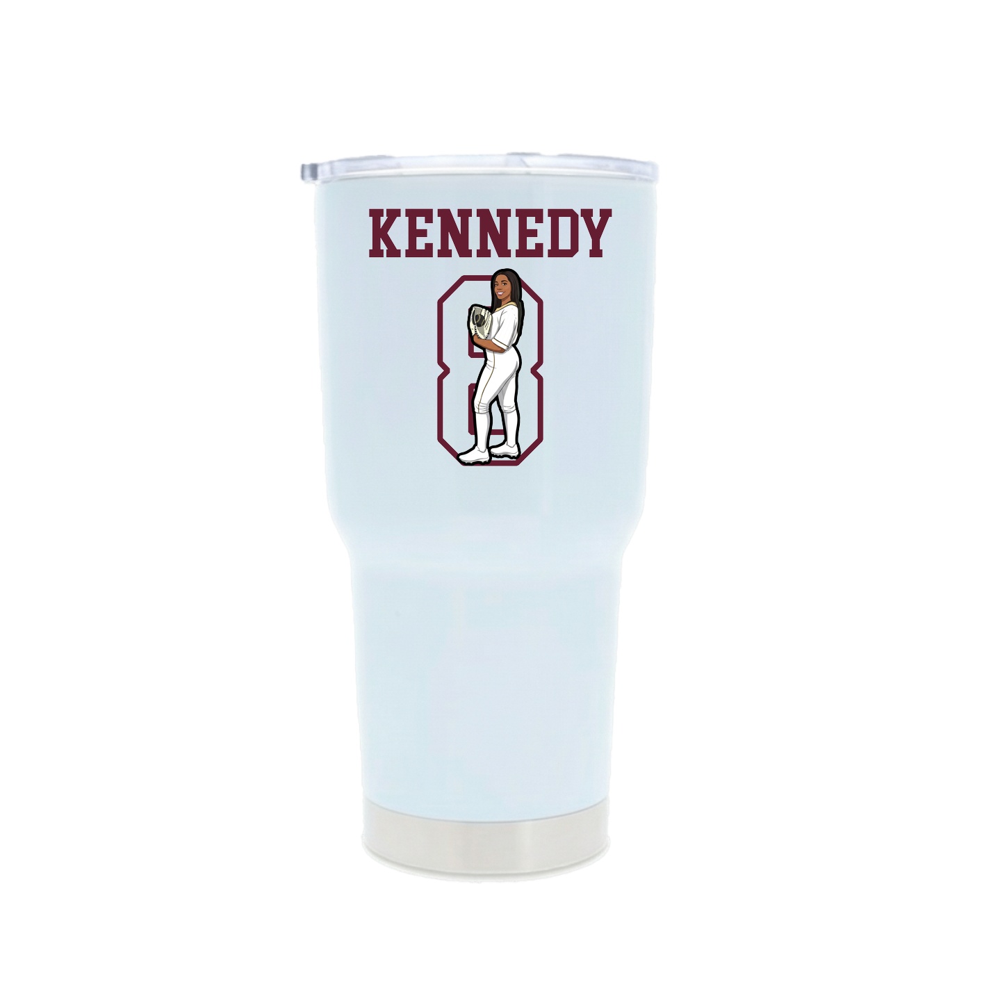 30oz Stainless Steel Tumbler — Shirsey in White