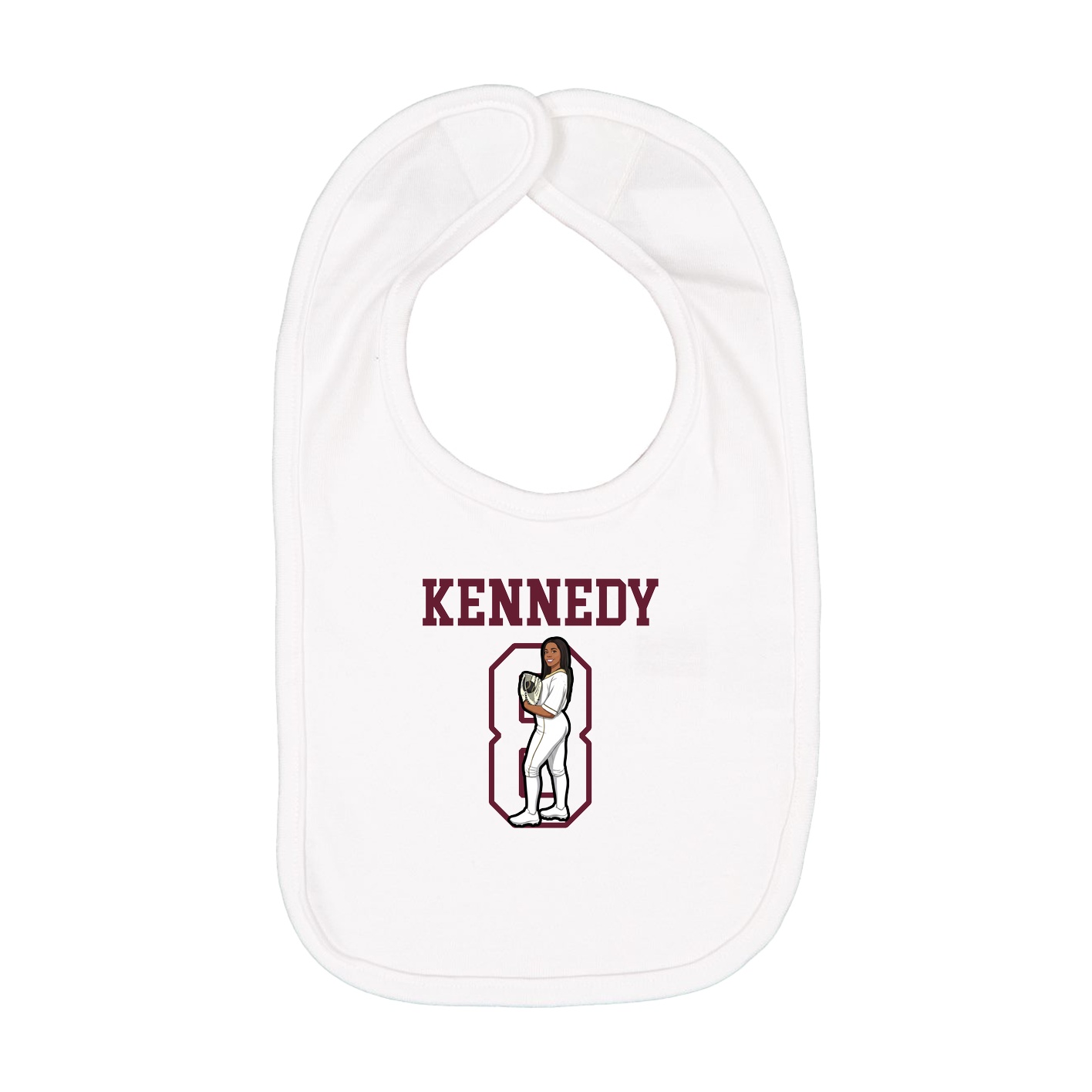 Infant Bib — Shirsey in White