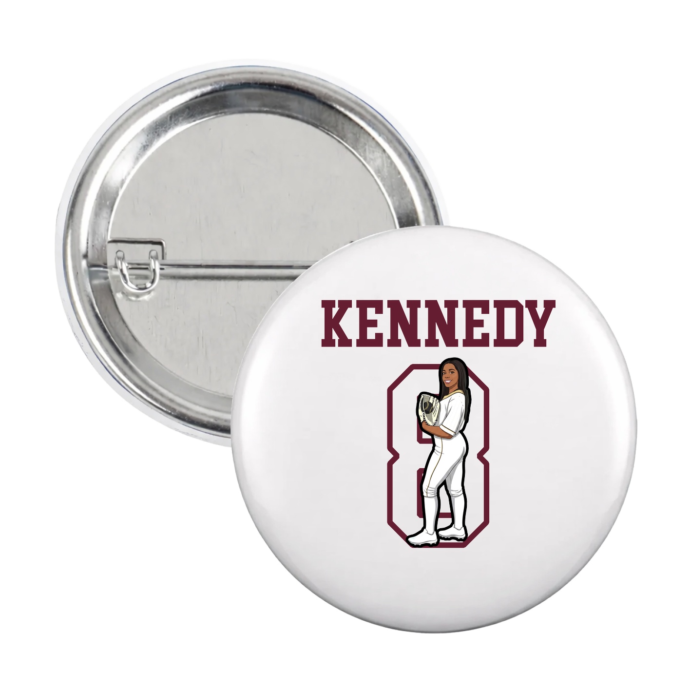 Game Day Button — Shirsey in White