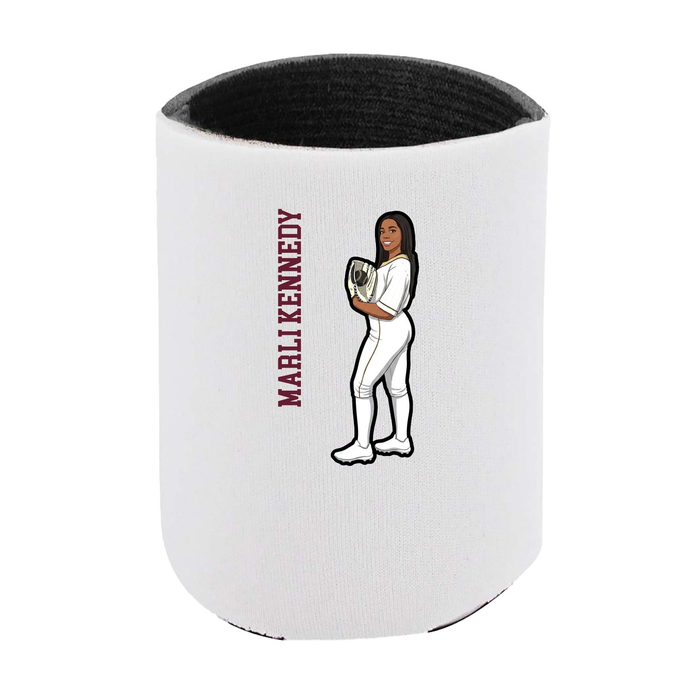 Can Holder — Name Vertical in White