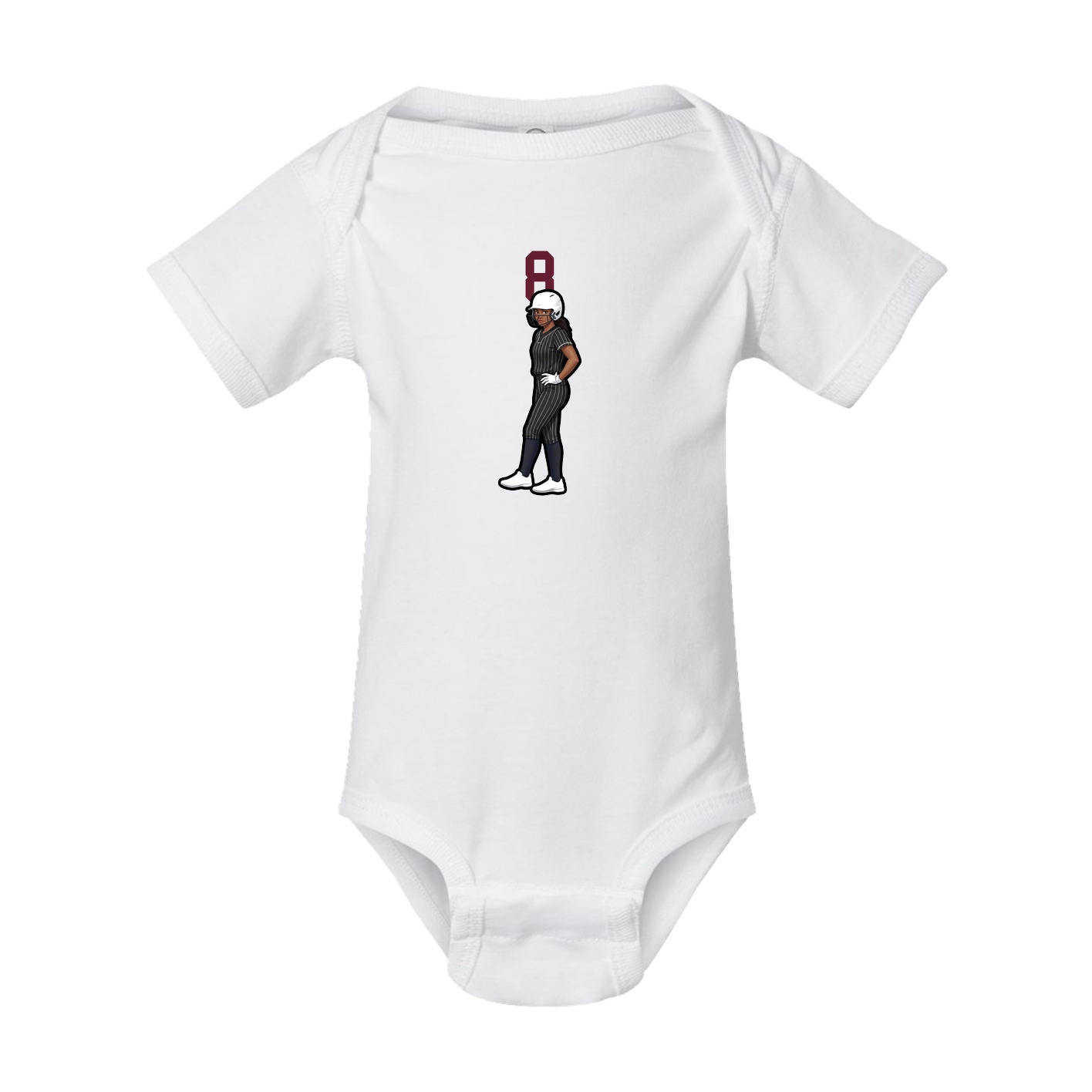 Baby Onesie — Number Top in White