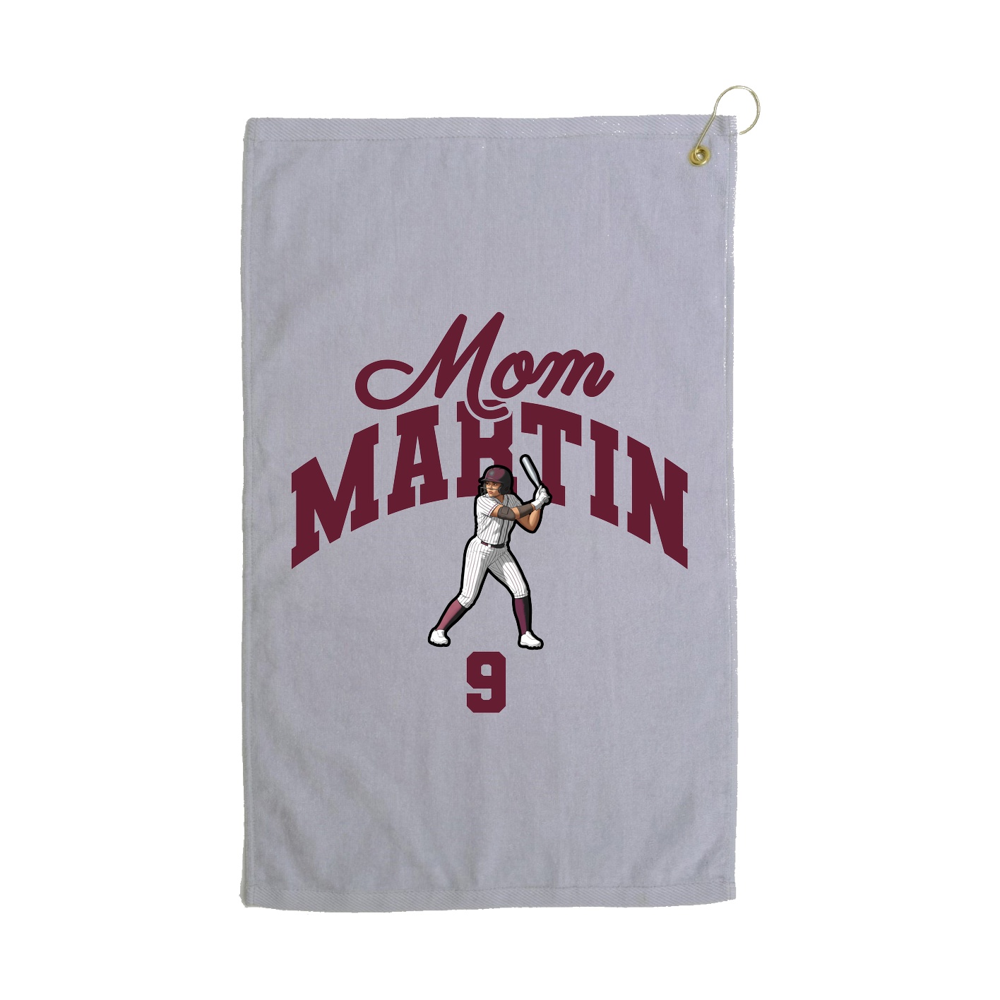 Golf Towel — Mothers Day Arch in Grey