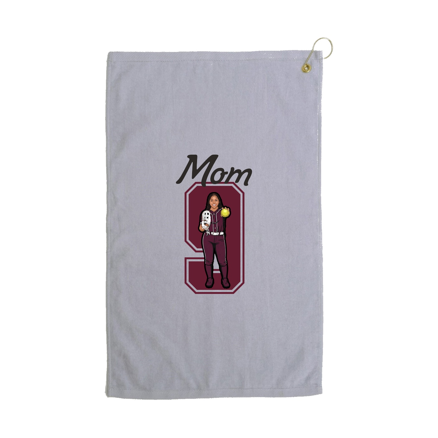Golf Towel — Mothers Day Shirsey in Grey