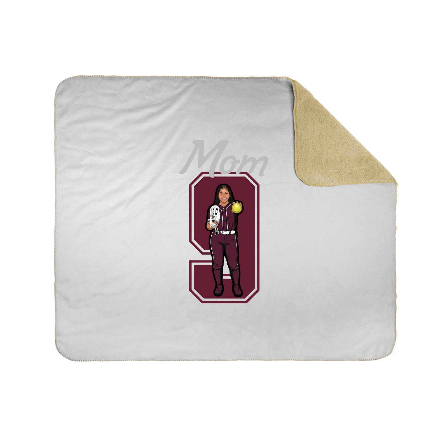 Throw Blanket — Mothers Day Shirsey in White