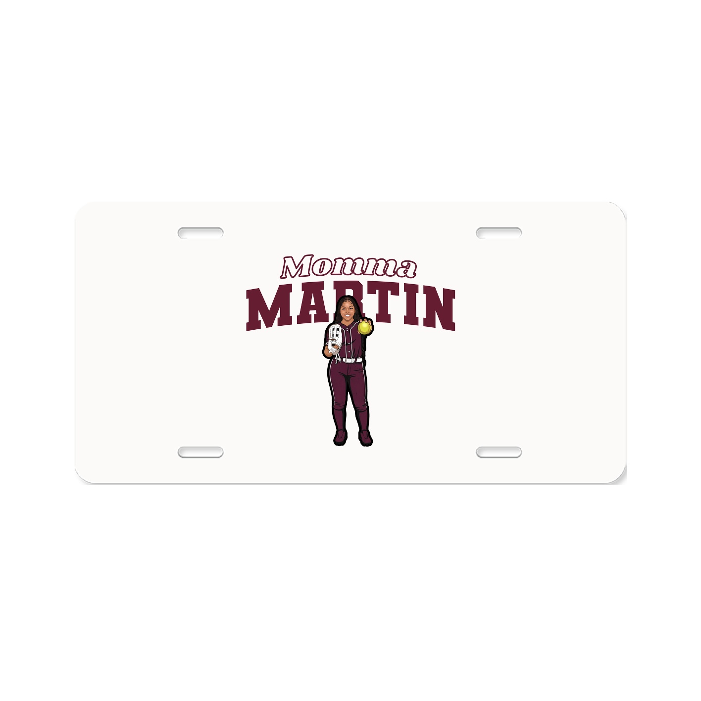 License Plate — Mothers Day Block in Classic